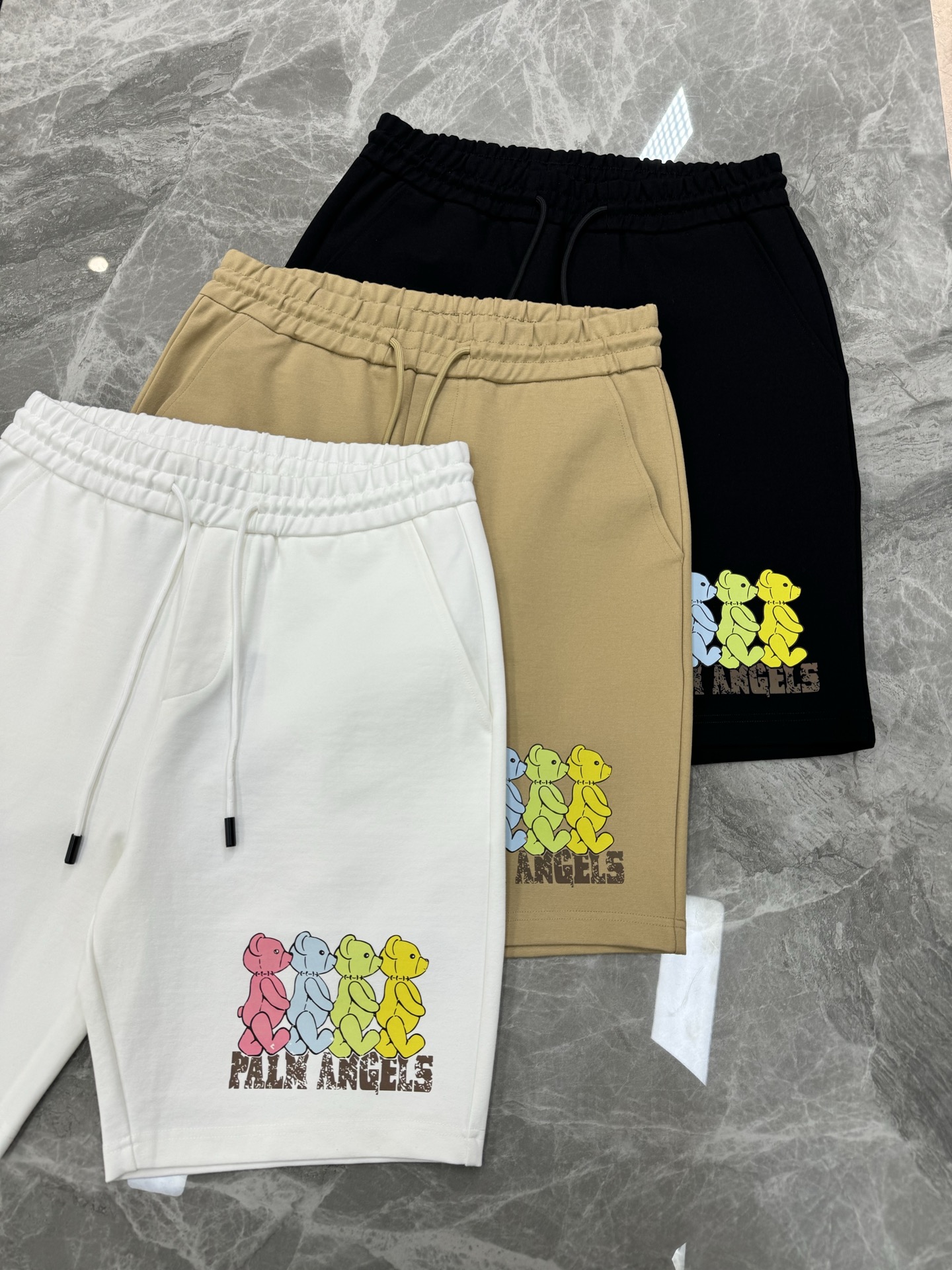 Palm Angels棕榈天使春夏潮牌五分短裤-原单推荐！小熊可爱造型街头风的新纪…整体图形质感呈现完美