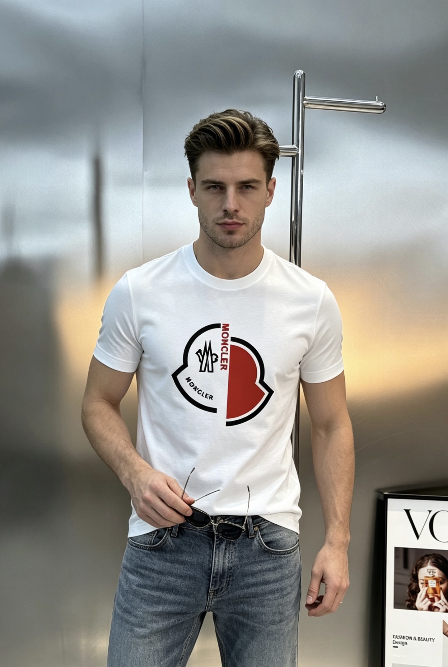 MONCLER蒙口26s夏季新款圆领短袖.品牌图形LOGO辨识度鲜明超级走心！经典小帽子造型呈现.高温烫