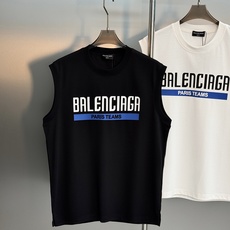 Balenciaga巴黎世家Paris Teams系列无袖背心,黑白两色可选,超舒适凉爽冰棉材质,穿着舒 Balenciaga巴黎世家Paris Teams系列无袖背心,黑白两色可选,超舒适凉爽冰棉材质,穿着舒
