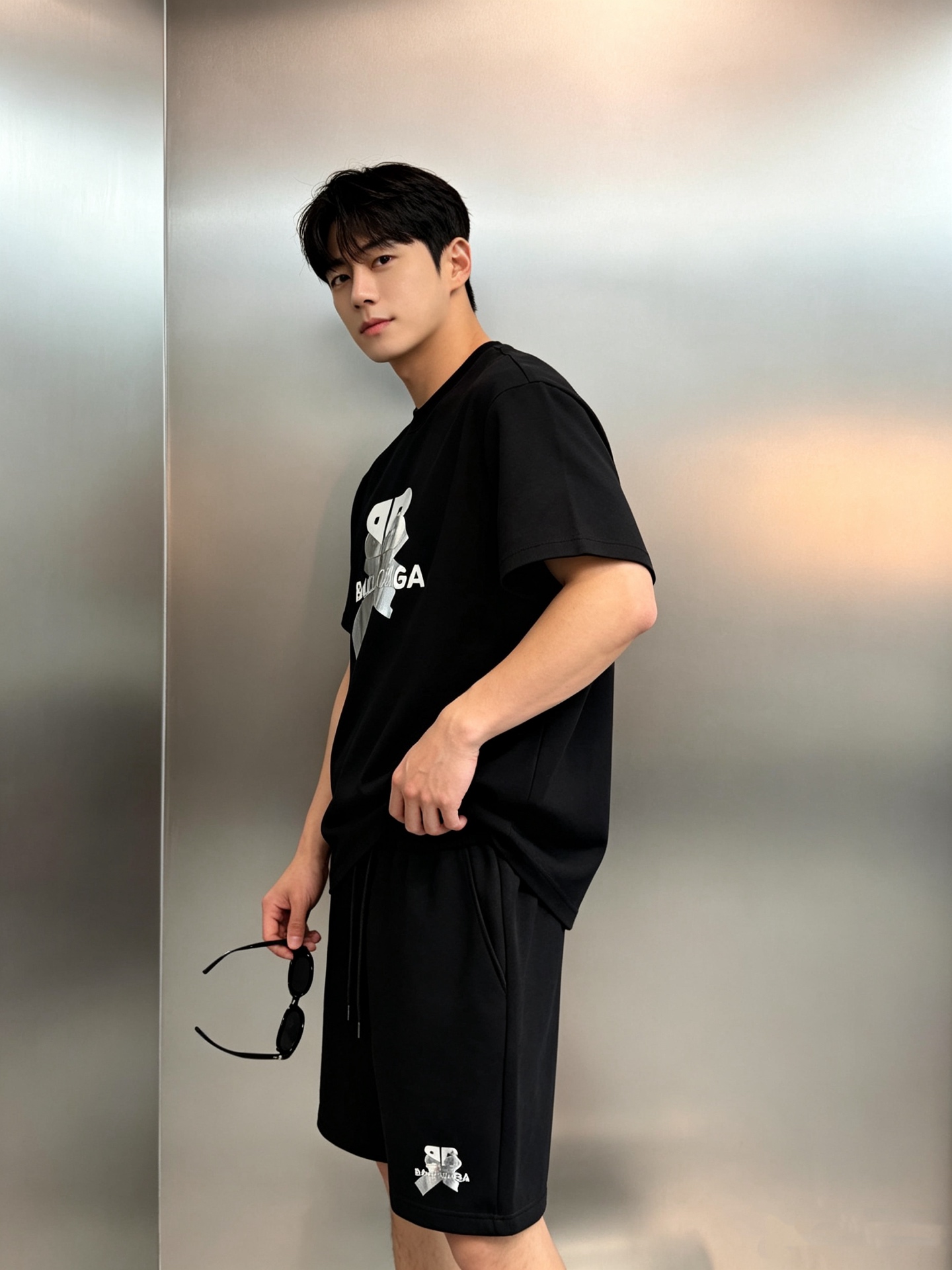 NO:955507,Tops and trousers Balenciaga's new casual suit. The same style for men and women is made of natural plant fiber cotton material. It is close-fitting, comfortable, soft and breathable, and has a certain degree of stiffness. It is very suitable for daily outings!  The brand letters on the front are matched with a tape shape. The texture of the reflective surface. Full visual impact, full of avant-garde art. The deconstructed style is very recognizable and has a full street feel. The loose version is highly tolerant and can easily create a fashionable and casual style. Balenciaga has always attracted fans with its pioneering design and high-end positioning, so I can only recommend this suit. All three standards are met!  Color Black. Blue. White. Size M-3XL Loose fit!  (/145 pounds recommended L),,balenciaga,balenciaga,19860909上衣.裤子 Balenciaga巴黎世家新款休闲套装.男女同款采用天然植物纤维棉莫材质,穿着贴身舒适柔软透气,有一定的挺括度.日常出街超合适！正面品牌字母搭配胶带造型.反光面质感. 视觉冲击力满分,先锋艺术感十足.解构风格超有辨识度,街头感满满.宽松版型,包容性强,轻松打造时尚休闲风.Balenciaga一直以先锋设计和高端定位圈粉,只得推荐的套装.三标齐！颜色黑色.蓝色.白色.码数M-3XL宽松版型！（/145斤建议L）,,balenciaga,balenciaga,,Men's clothing