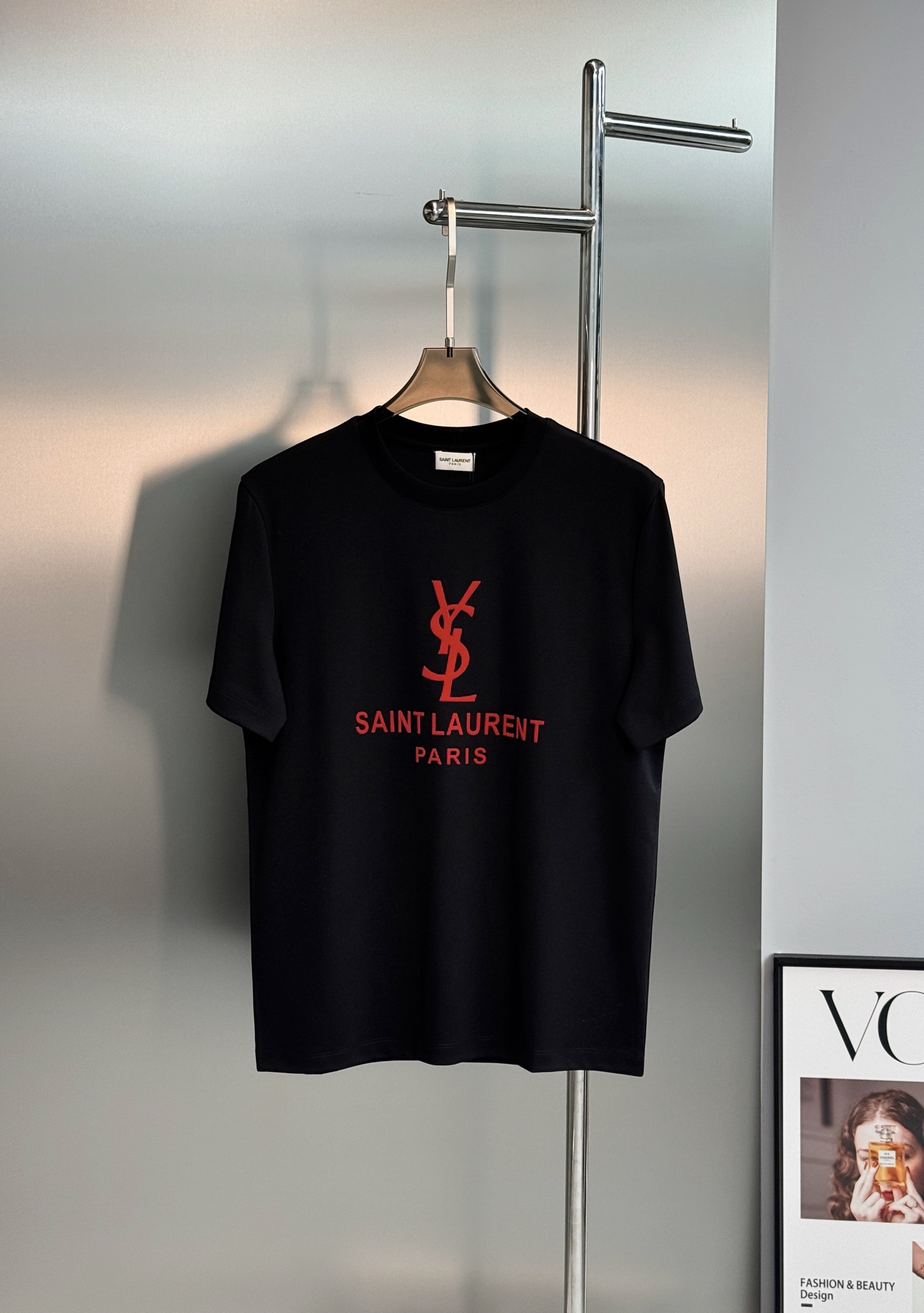 SAINT LAURENT 圣罗兰经典标识丝光棉T恤-轻奢男士刚需基础款，简约不单调，高级感与生俱来✨甄选高支丝光棉面料
