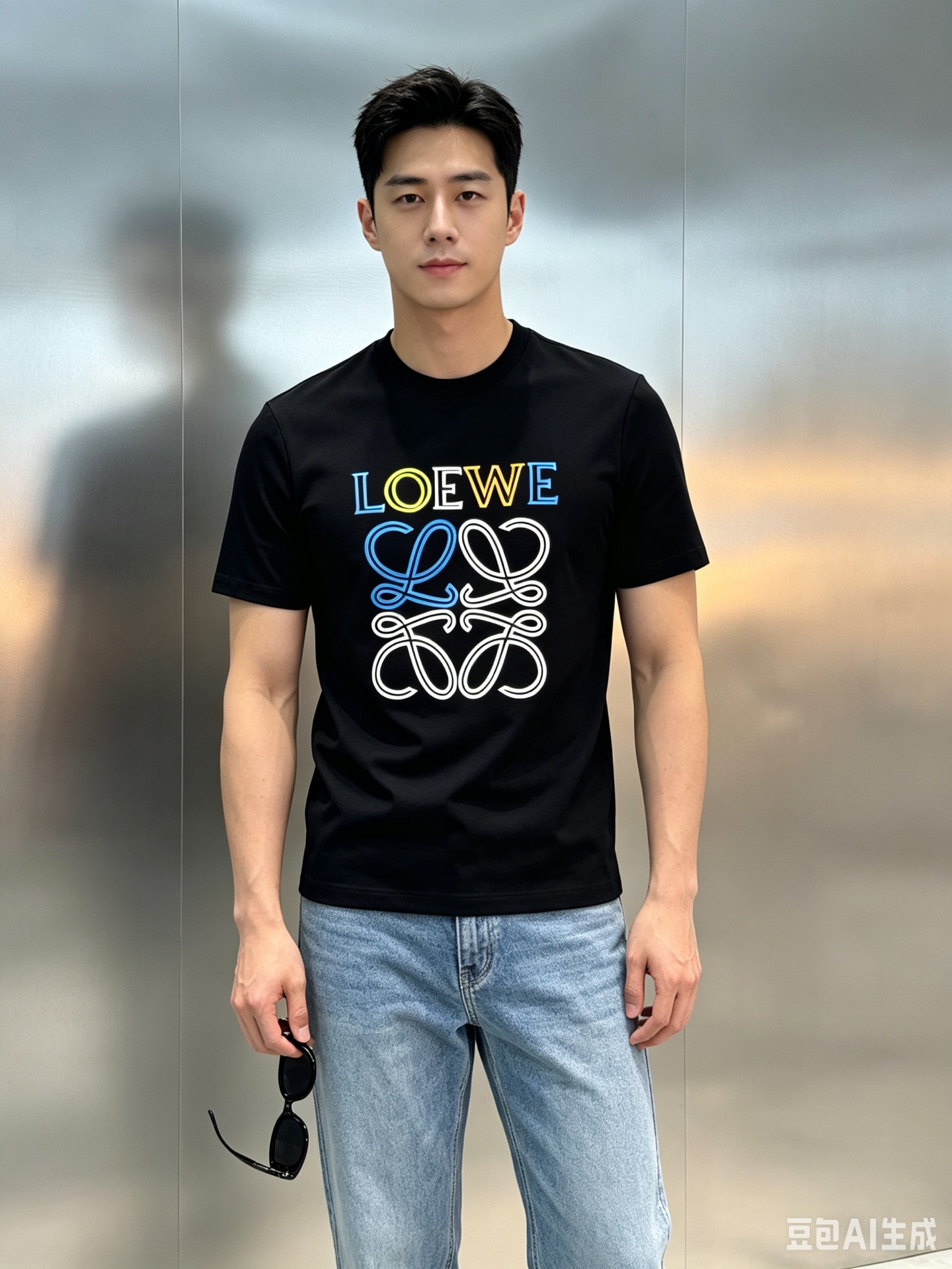 NO:953936,LOEWE 26s spring and summer men's mercerized cotton round neck short sleeves. Brand iconic product. 3D three-dimensional color heat transfer. Matched with LOGO. The cute details are very aesthetic!  190g mercerized cotton texture. Create a new high-end perfect Loewe, customized threaded neckline. The details and quality are always so perfect, the creativity is endless, and it is destined to be unparalleled beauty!  All three standards!  Color black. White. Big red. Size M-3XL (S and 4XL can be customized) Slim fit 175/145 pounds recommended XL,, loewe, loewe, T-shirt,19860909LOEWE罗意威26s春夏男士丝光棉圆领短袖.品牌标志性产物.3D立体色彩系烫画.搭配LOGO标识.讨巧的细节非常具有美感！190g丝光棉质地.打造完美罗意威的新高端,定制螺纹领口.细节品质永远的那么完美无瑕,创意层出不穷,注定无与伦比的美好！三标齐！颜色黑色.白色.大红.码数M-3XL（S和4XL可定做）修身版型175/145斤建议XL,,loewe,loewe,T-shirt,,Men's clothing