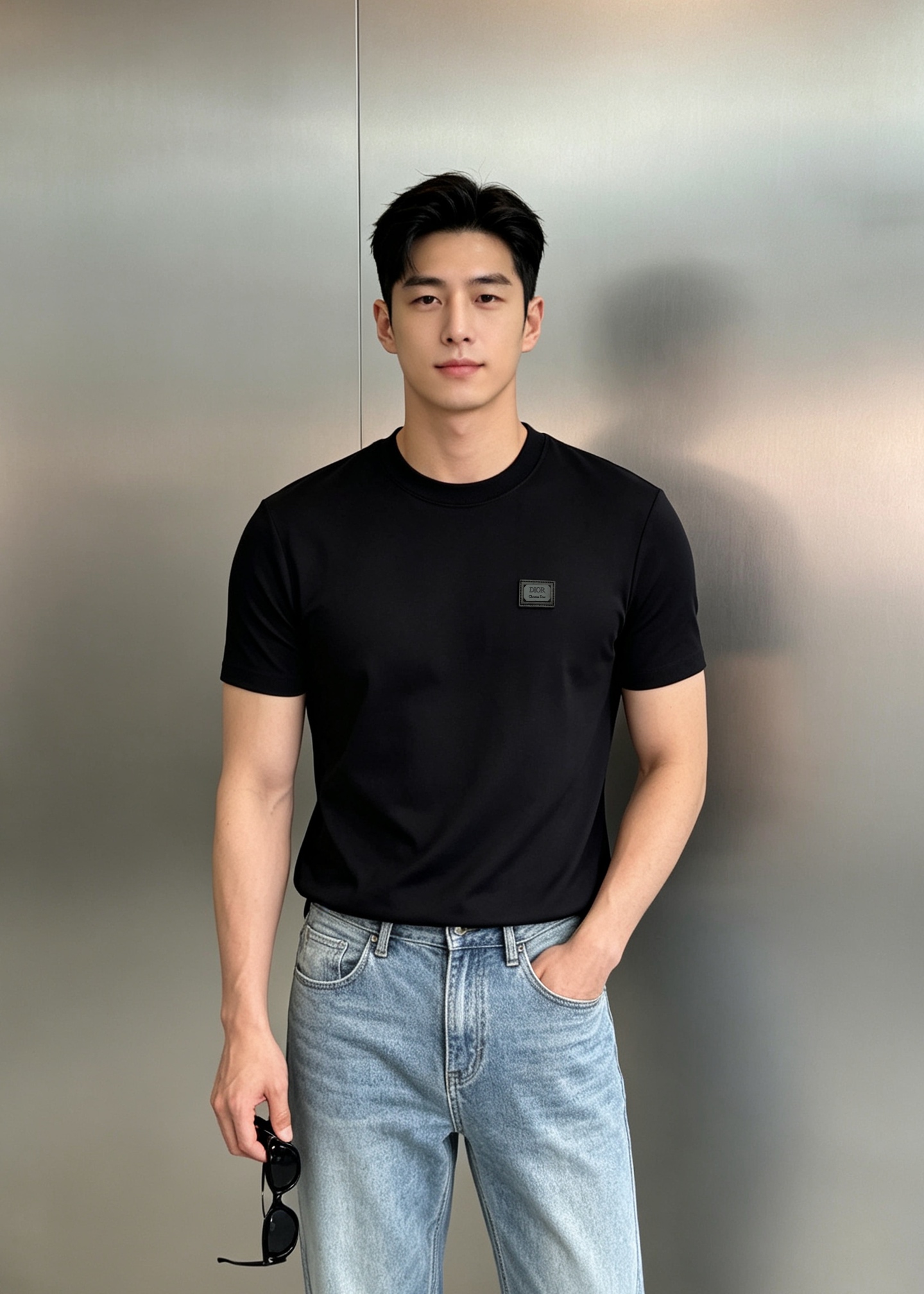 NO:957941,Dior Dior's new modal T-shirt. Recommended basic model!  Advanced 3D three-dimensional classic Dior original hardware leather tag. Laser brand letter logo engraved. Exquisite three-dimensional. Full of high feeling ~ Made of 300g modal cotton fabric, the upper body has a strong sense of lightness, and the silky and skin-friendly soft texture has excellent skin-friendliness!  All three standards!  Color Black. White. Red. Size M-3XL slim fit (S and 4XL can be customized)/catties recommended L, dior, dior, tees, t-shirt,19860909Dior迪奥新款莫代尔T恤.基础款推荐！高级3D立体经典dior原版五金皮牌.激光品牌字母logo刻字.精致立体.高感满满～采用300g莫代尔棉面料,上身后的轻盈感很强,丝滑亲肤柔软的质地具备出色的亲肤性！三标齐！颜色黑色.白色.大红.码数M-3XL修身版型（S和4XL可订做）/斤建议L,,dior,dior,tees，t-shirt,,Men's clothing