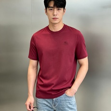 BBR*巴宝莉26s春夏经典款圆领T恤.原单推荐❤️小红书同款~基础款净版干净利落.胸口部位搭配字母战马立体绣花🪡工艺. BBR*巴宝莉26s春夏经典款圆领T恤.原单推荐❤️小红书同款~基础款净版干净利落.胸口部位搭配字母战马立体绣花🪡工艺.