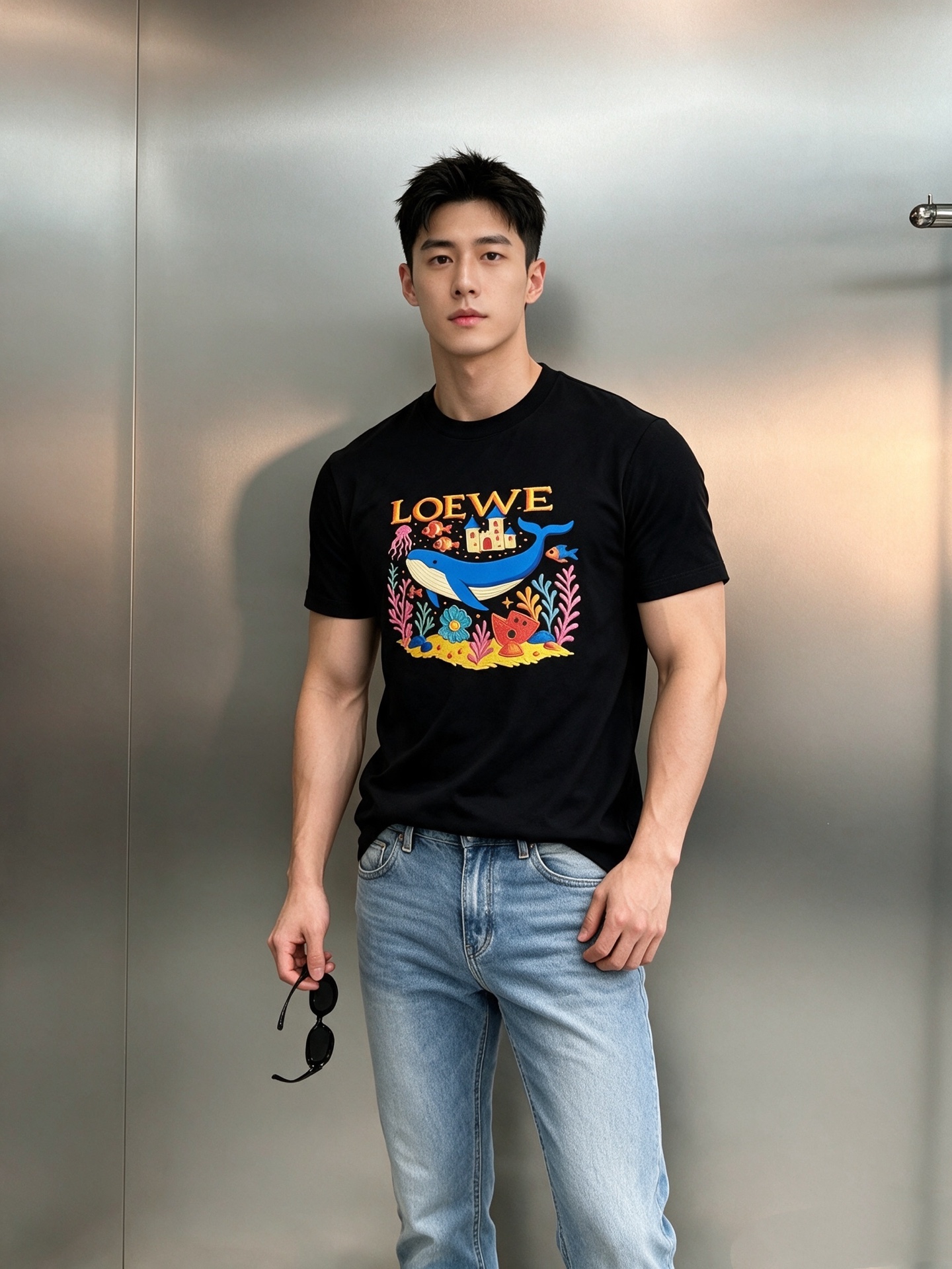 LOEWE罗意威海底世界丝光棉短袖T恤,将品牌的艺术基因与童趣美学融为一体。精选高支丝光棉,经过多道工艺处理,触感丝滑细 LOEWE罗意威海底世界丝光棉短袖T恤,将品牌的艺术基因与童趣美学融为一体。精选高支丝光棉,经过多道工艺处理,触感丝滑细