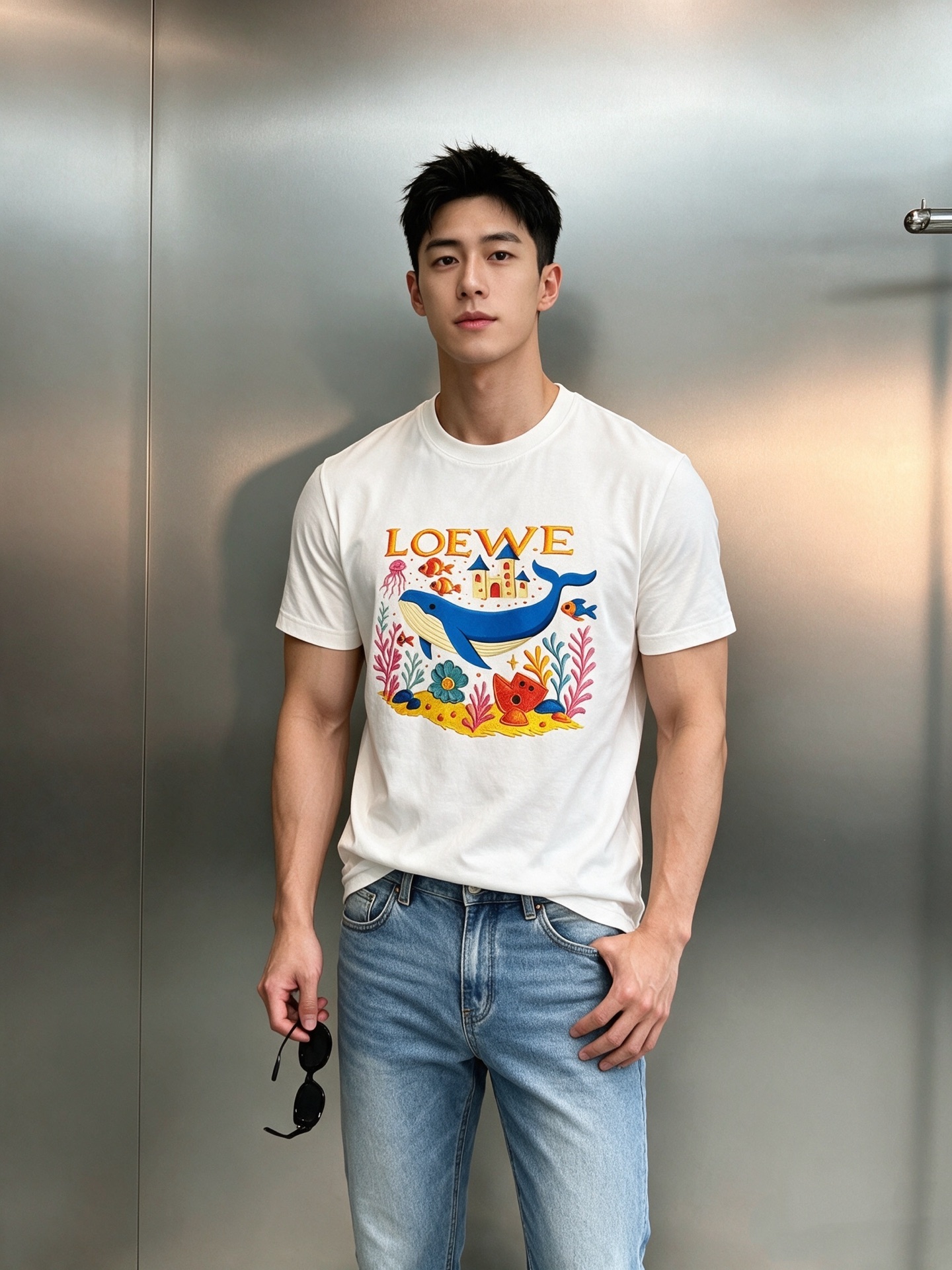 LOEWE罗意威海底世界丝光棉短袖T恤,将品牌的艺术基因与童趣美学融为一体。精选高支丝光棉,经过多道工艺处理,触感丝滑细 LOEWE罗意威海底世界丝光棉短袖T恤,将品牌的艺术基因与童趣美学融为一体。精选高支丝光棉,经过多道工艺处理,触感丝滑细