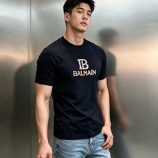 BALMAINI*巴尔曼26s夏季新款T恤.客供优质190g丝光棉布制成,机织技术.相比于普通面料更加富有质感..... BALMAINI*巴尔曼26s夏季新款T恤.客供优质190g丝光棉布制成,机织技术.相比于普通面料更加富有质感.....