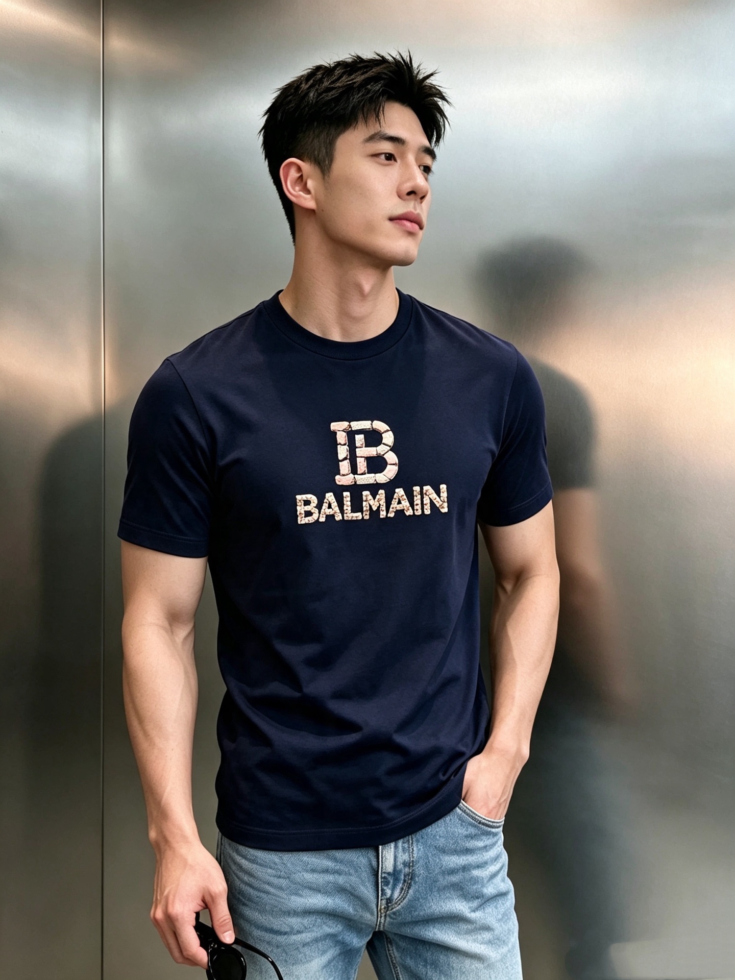 BALMAINI*巴尔曼26s夏季新款T恤.客供优质190g丝光棉布制成，机织技术.相比于普通面料更加富有质感.....