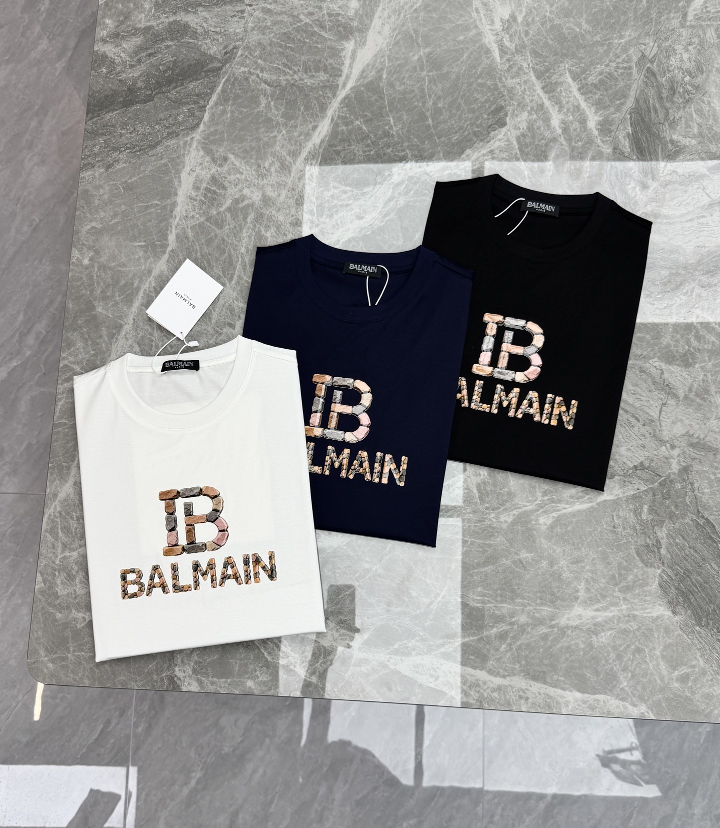 BALMAINI*巴尔曼26s夏季新款T恤.客供优质190g丝光棉布制成，机织技术.相比于普通面料更加富有质感.....