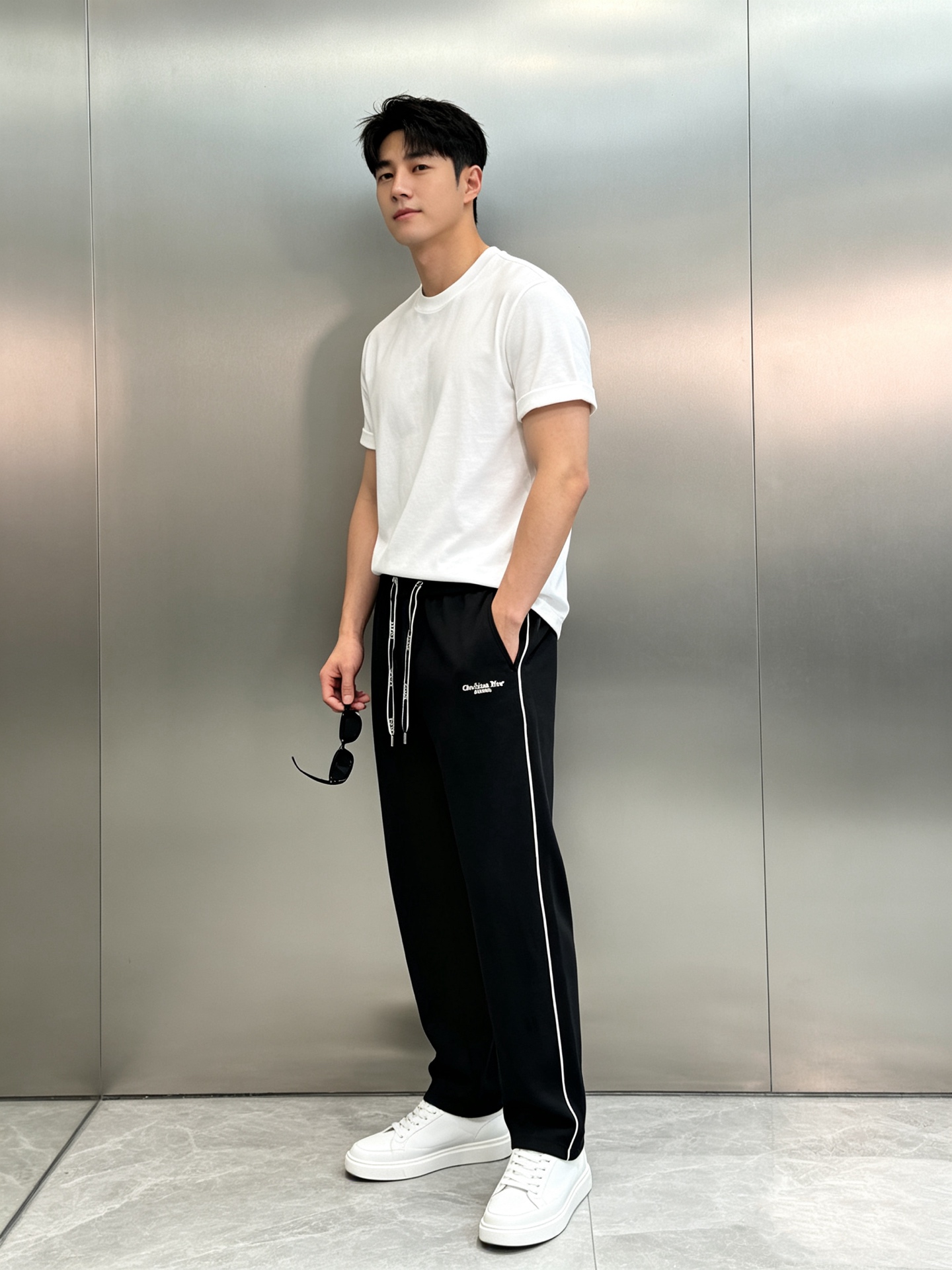 Dior迪奥2026秋冬限定直筒休闲卫裤.把高级松弛感穿在身上，兼顾正装质感与休闲舒适 甄选定制高密天丝棉面料，自带柔光
