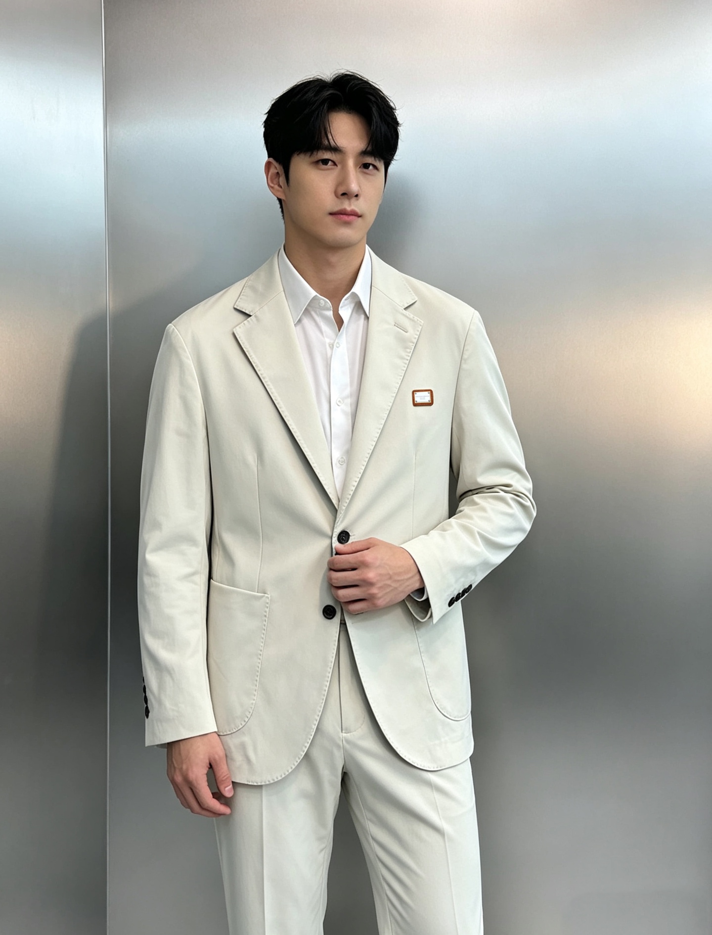 Dolce and Gabbana Gray Single Breasted Blazer