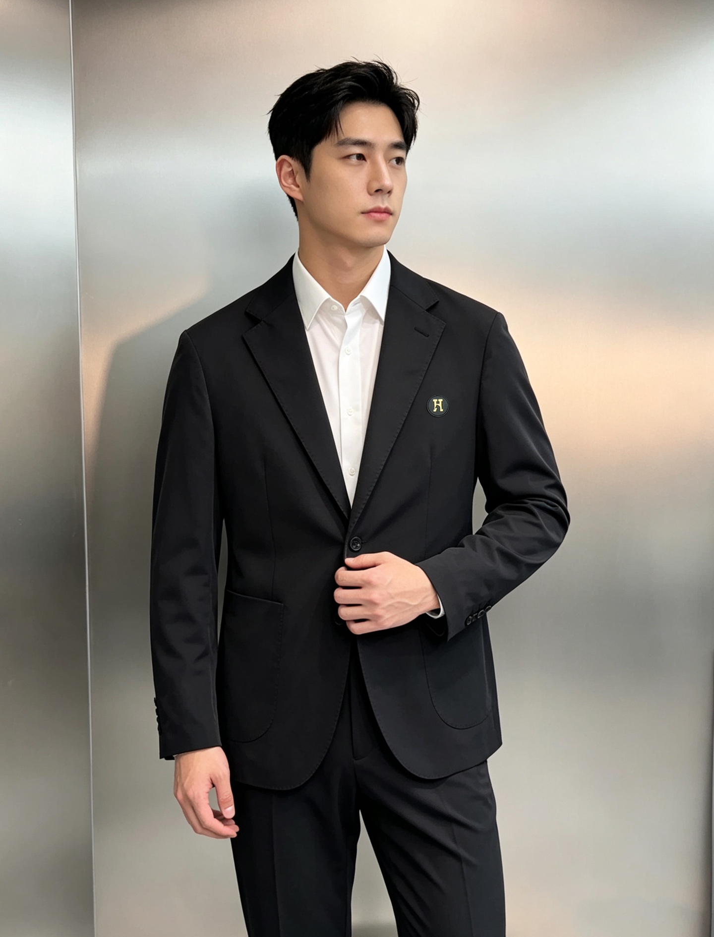 Hermes Black Single Breasted Blazer