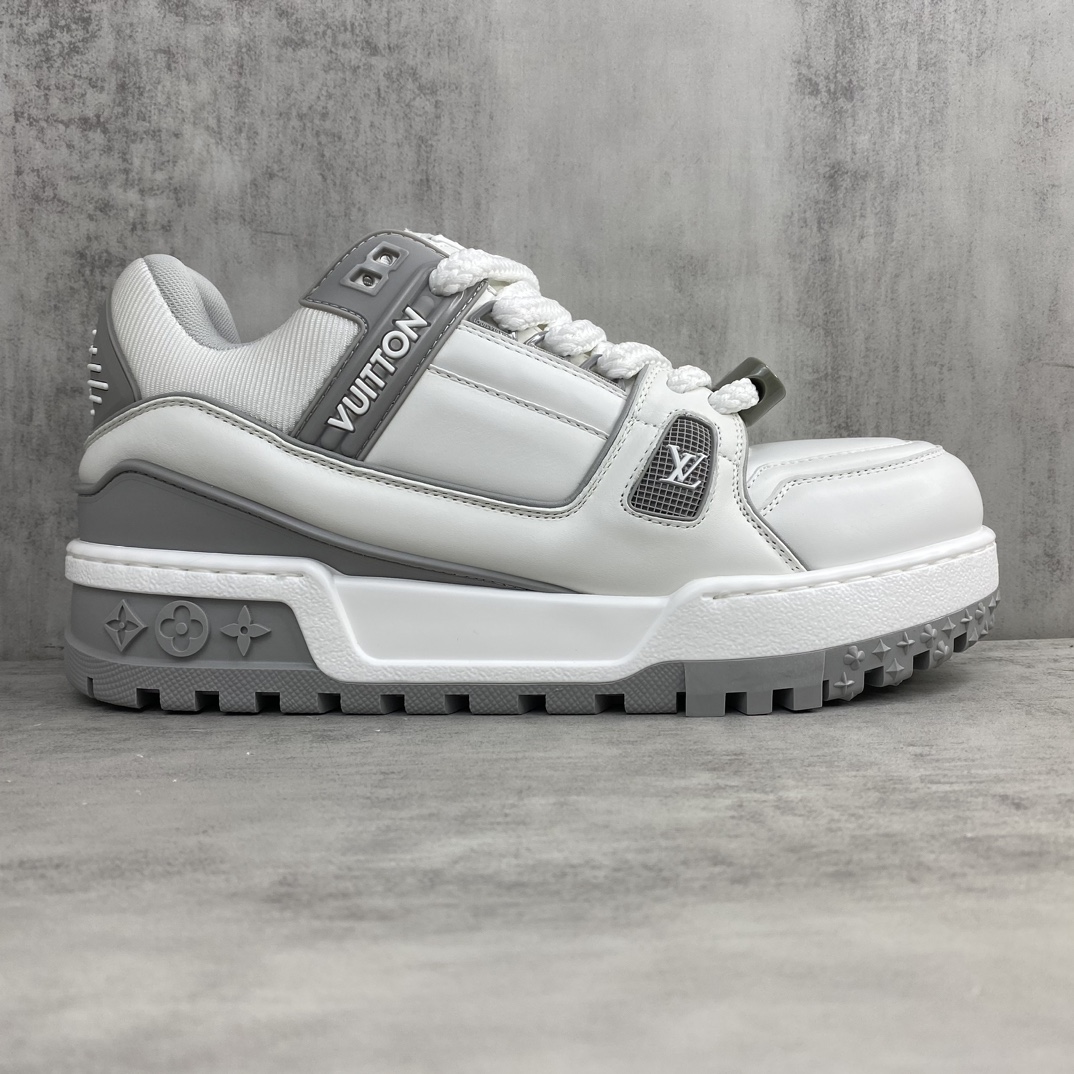 Louis Vuitton 新款上架 Louis*Vuitton* 24SS走秀款 胖丁Trainer 面包鞋 滑板鞋 休闲 运动鞋 DIY串珠Loui* vuitto* 2024年男装春夏走秀款