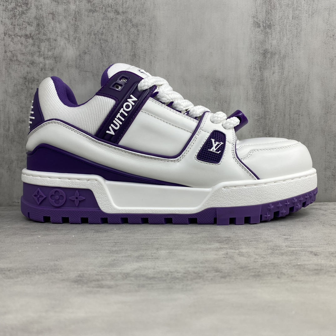 Louis Vuitton 新款上架 Louis*Vuitton* 24SS走秀款 胖丁Trainer 面包鞋 滑板鞋 休闲 运动鞋 DIY串珠Loui* vuitto* 2024年男装春夏走秀款