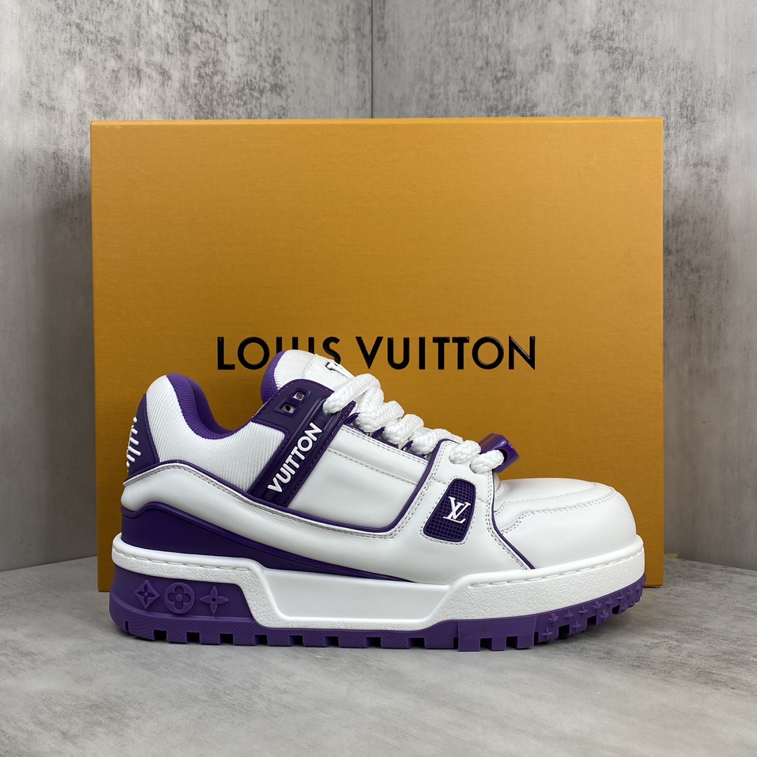 Louis Vuitton 新款上架 Louis*Vuitton* 24SS走秀款 胖丁Trainer 面包鞋 滑板鞋 休闲 运动鞋 DIY串珠Loui* vuitto* 2024年男装春夏走秀款
