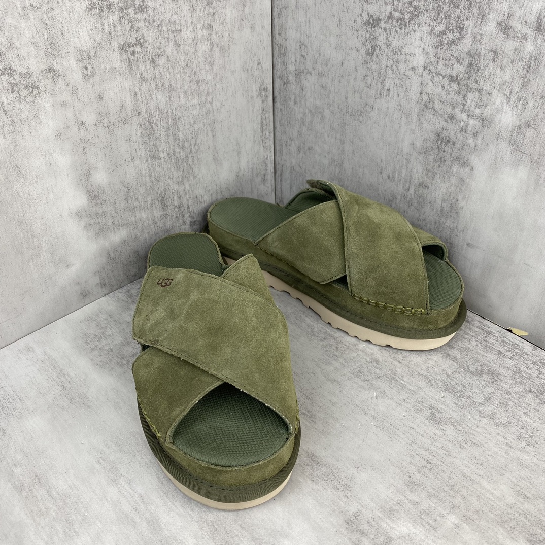 Unknown 新款上架 UGG 24ss 官网最新 推出的交叉拖鞋 多巴胺色系 活力感拉满 少女 一眼沦陷