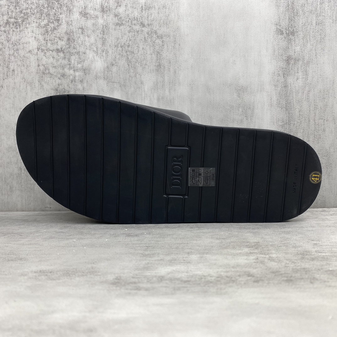 Dior 新款上架 Dior 24ss 最新Oblique印花夏季男士拖鞋 欧洲 vip抢先购入原鞋开发 织布 重金开发模具 完美还原zp 尺码：39-45