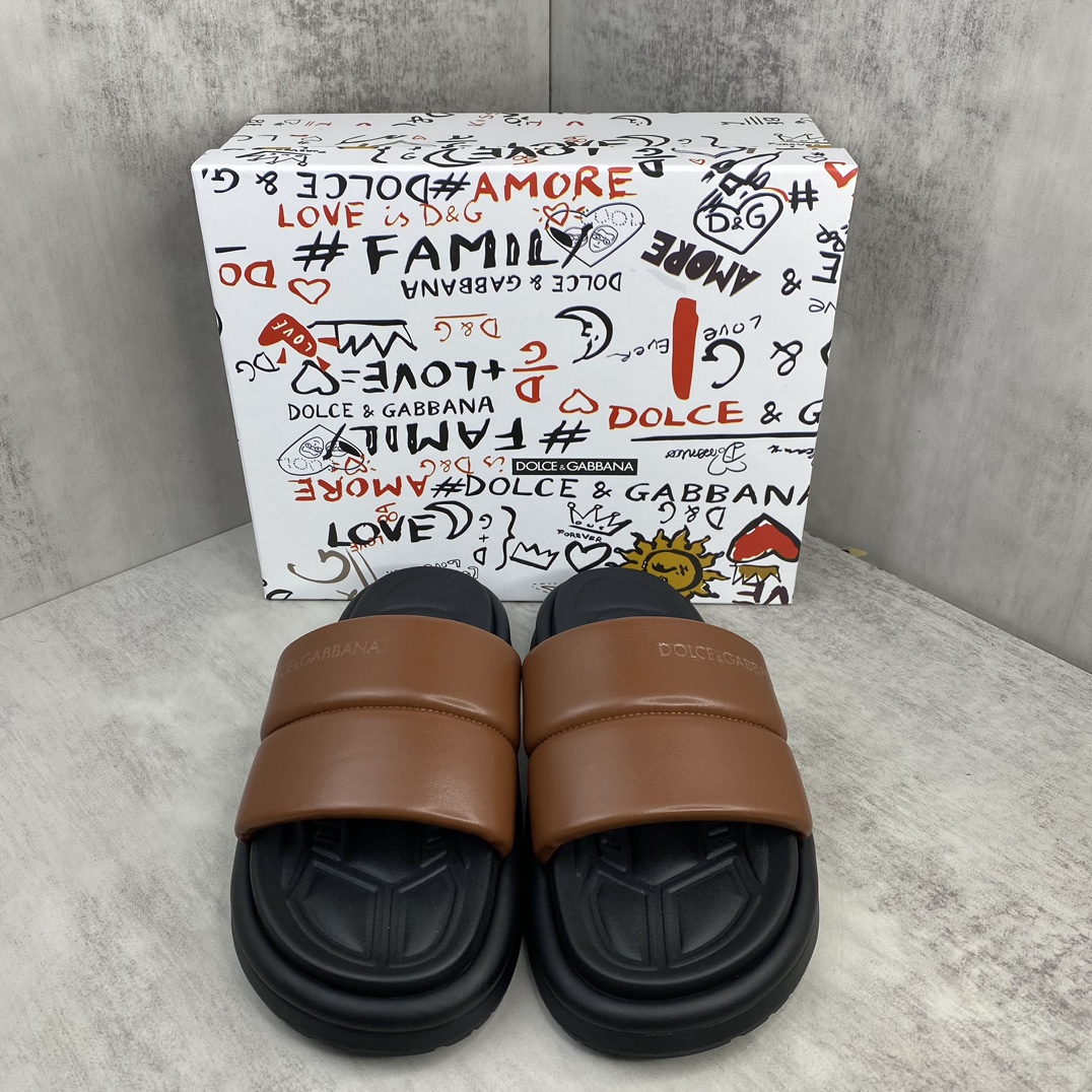 Dolce & Gabbana 新款上架 D&G 杜嘉班纳 24 ss最新交叉夏季男士拖鞋 欧洲 vip抢先购入原鞋开发 重金开发模具 完美还原zp 尺码：38-45