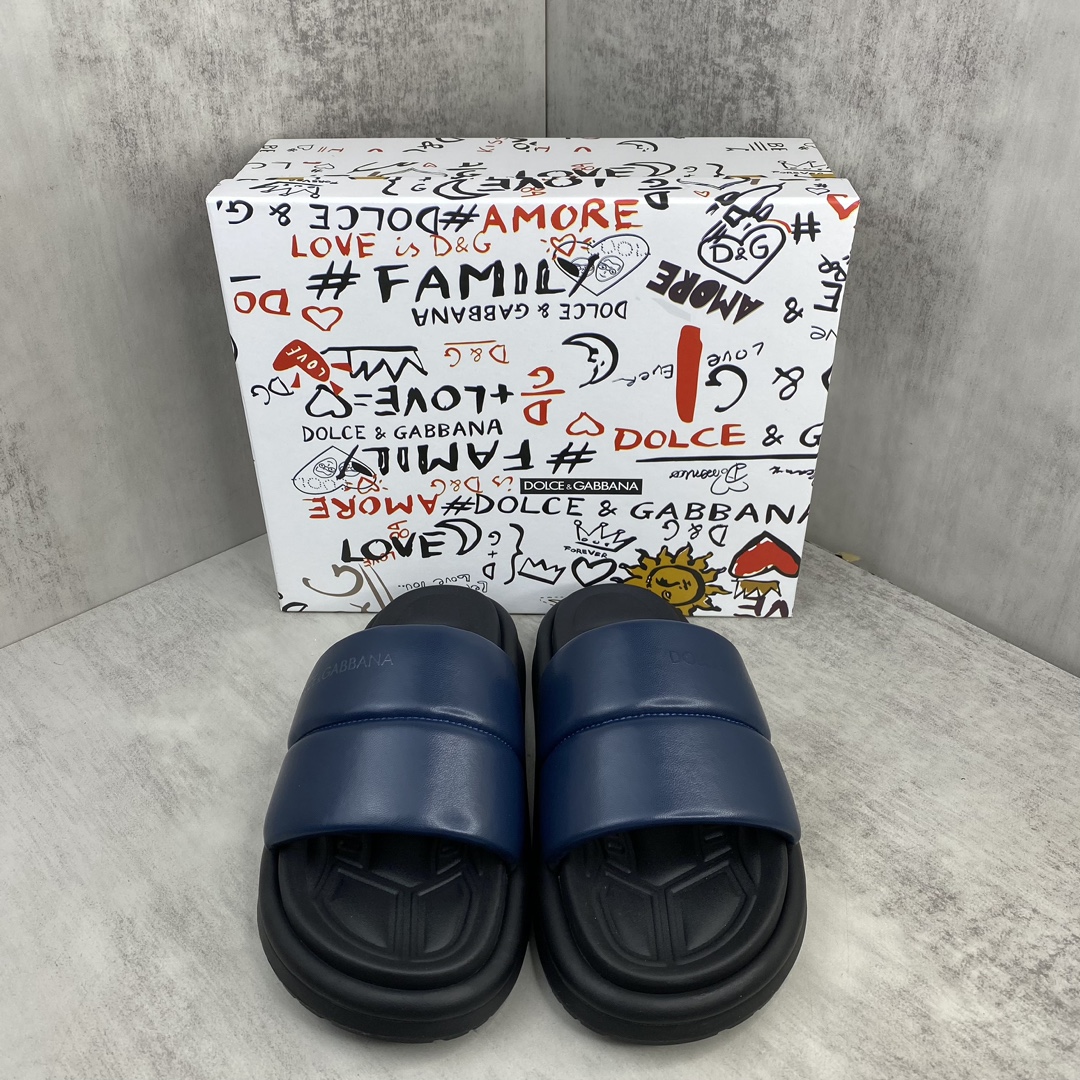 Dolce & Gabbana 新款上架 D&G 杜嘉班纳 24 ss最新交叉夏季男士拖鞋 欧洲 vip抢先购入原鞋开发 重金开发模具 完美还原zp 尺码：38-45