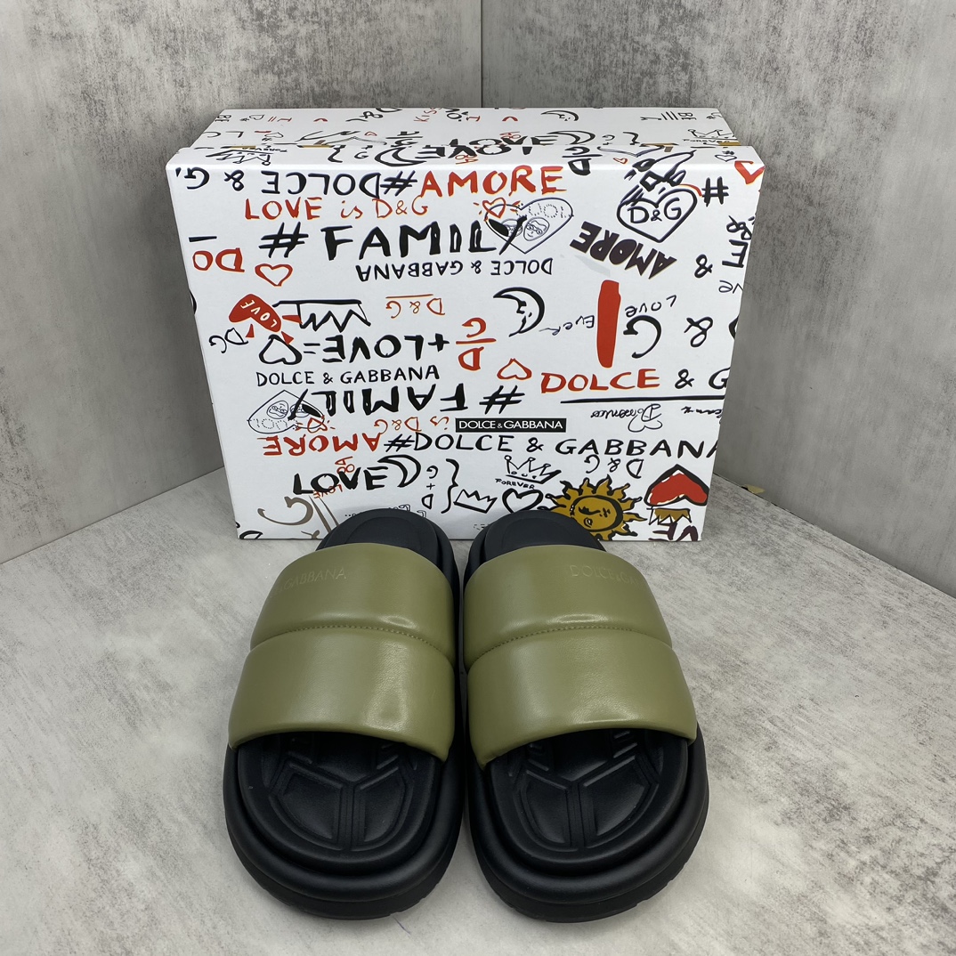 Dolce & Gabbana 新款上架 D&G 杜嘉班纳 24 ss最新交叉夏季男士拖鞋 欧洲 vip抢先购入原鞋开发 重金开发模具 完美还原zp 尺码：38-45
