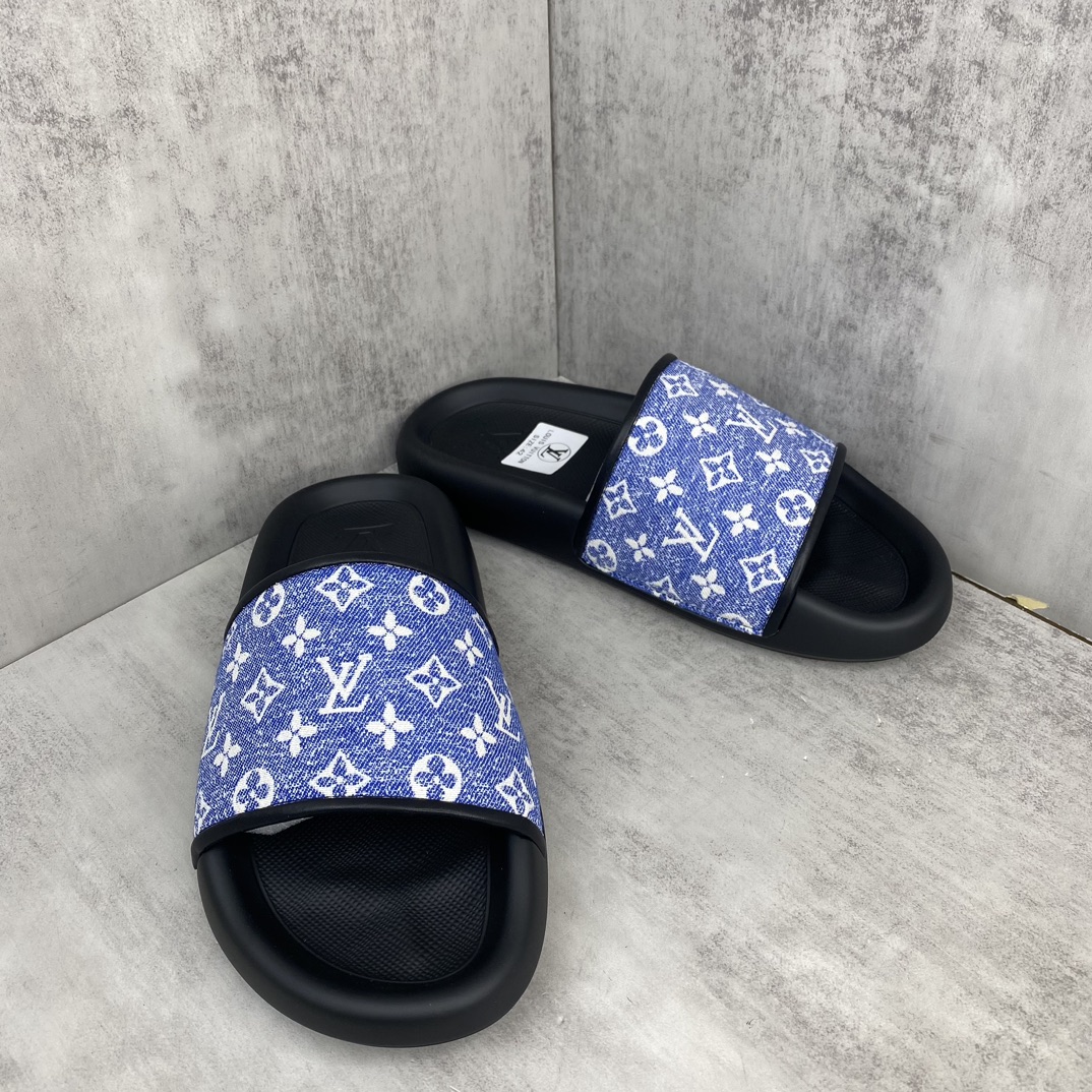 Louis Vuitton 新款上架 LOUI* VUITTO* 24ss lv标压花沙滩拖鞋 全网火爆 独家模具开发 男款38-45