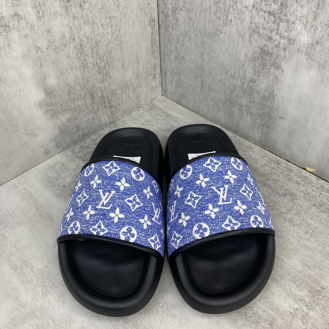 Louis Vuitton 新款上架 LOUI* VUITTO* 24ss lv标压花沙滩拖鞋 全网火爆 独家模具开发 男款38-45