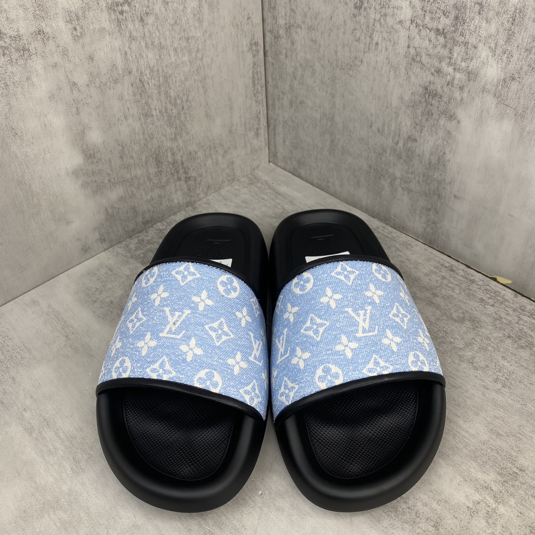 Louis Vuitton 新款上架 LOUI* VUITTO* 24ss lv标压花沙滩拖鞋 全网火爆 独家模具开发 男款38-45