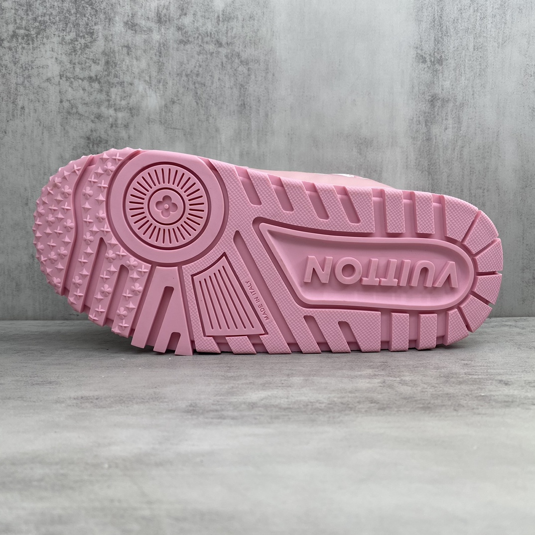 Louis Vuitton 新款上架 正确版 Louis*Vuitton* 24SS走秀款 胖丁Trainer 面包鞋 滑板鞋 休闲 运动鞋 DIY串珠Loui* vuitto* 2024年男装春夏走秀款