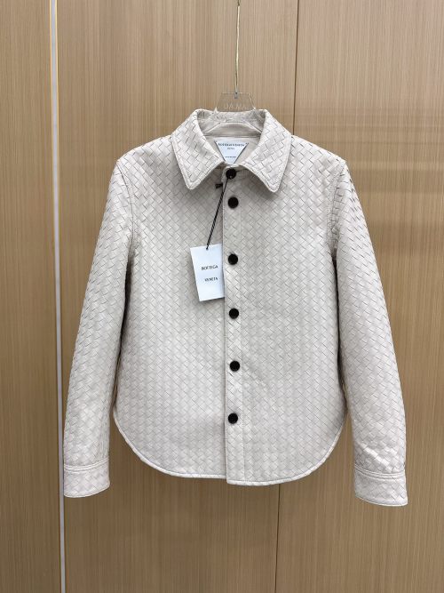 Bottega Veneta Woven Leather Jacket - Milan Show Collection - Versatile Style 1 Bottega Veneta Woven Leather Jacket - Milan Show Collection - Versatile Style