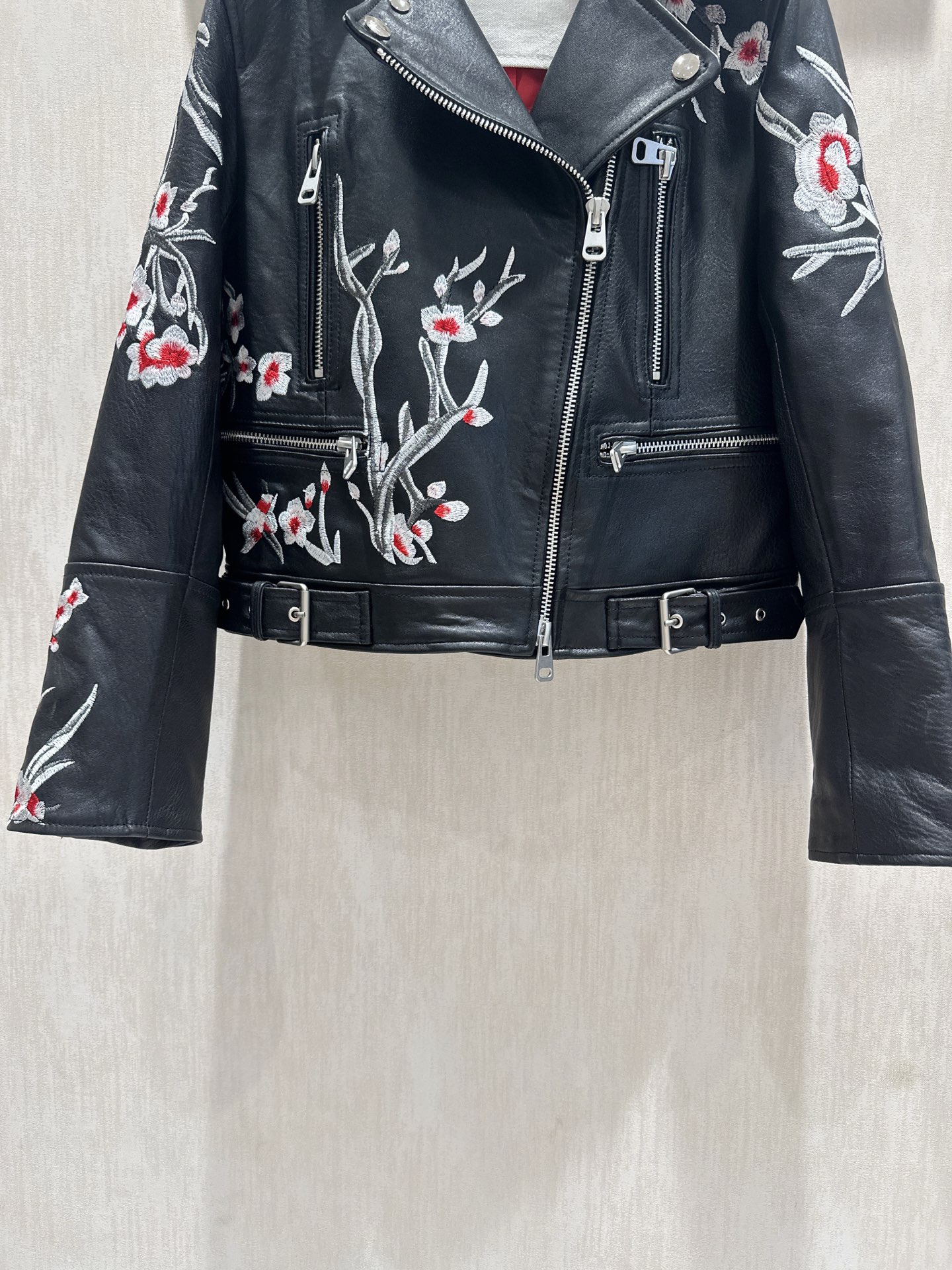 Alexander McQueen Black Embroidered Leather Biker Jacket - Classic & Edgy 9 i1757678149706 3466 0 7