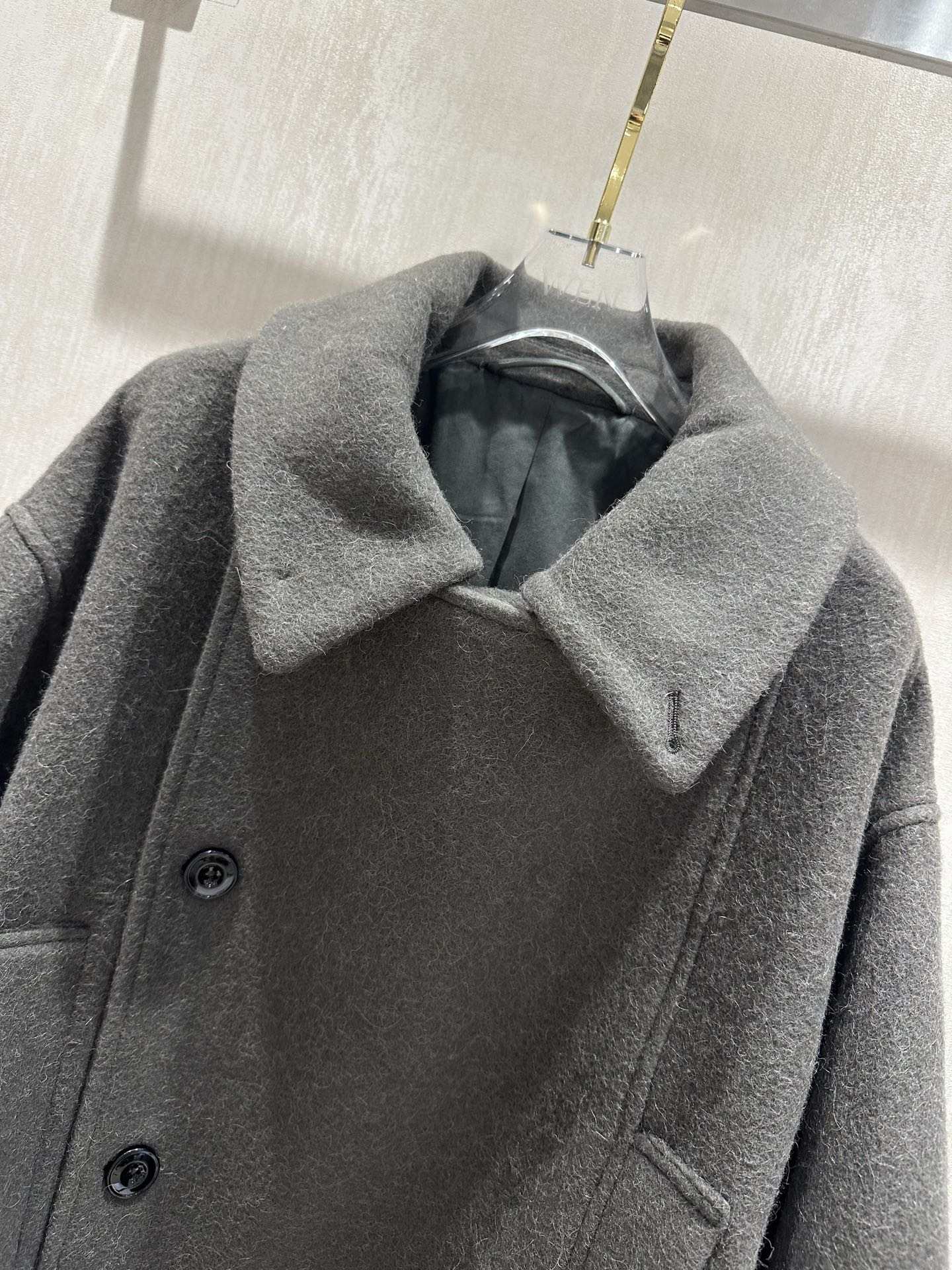 Lemaire Gray-Green Wool Blend Belted Short Coat - Stylish & Comfortable 8 i1758288227126 4160 0 6