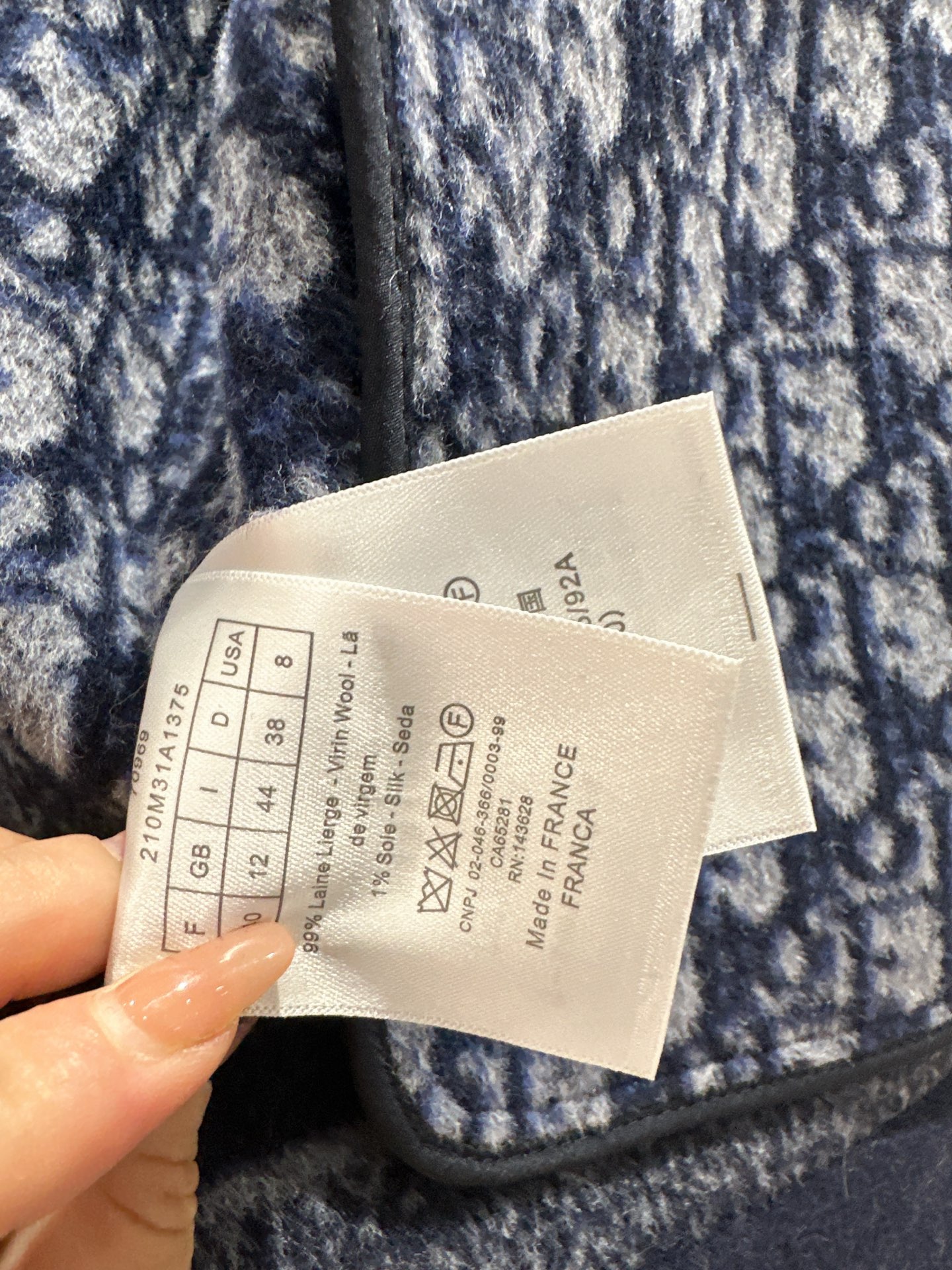 Logo Jacquard Wool Blend Coat, Double-Faced Woolen Short Coat 10 i1758359494608 2836 0 8