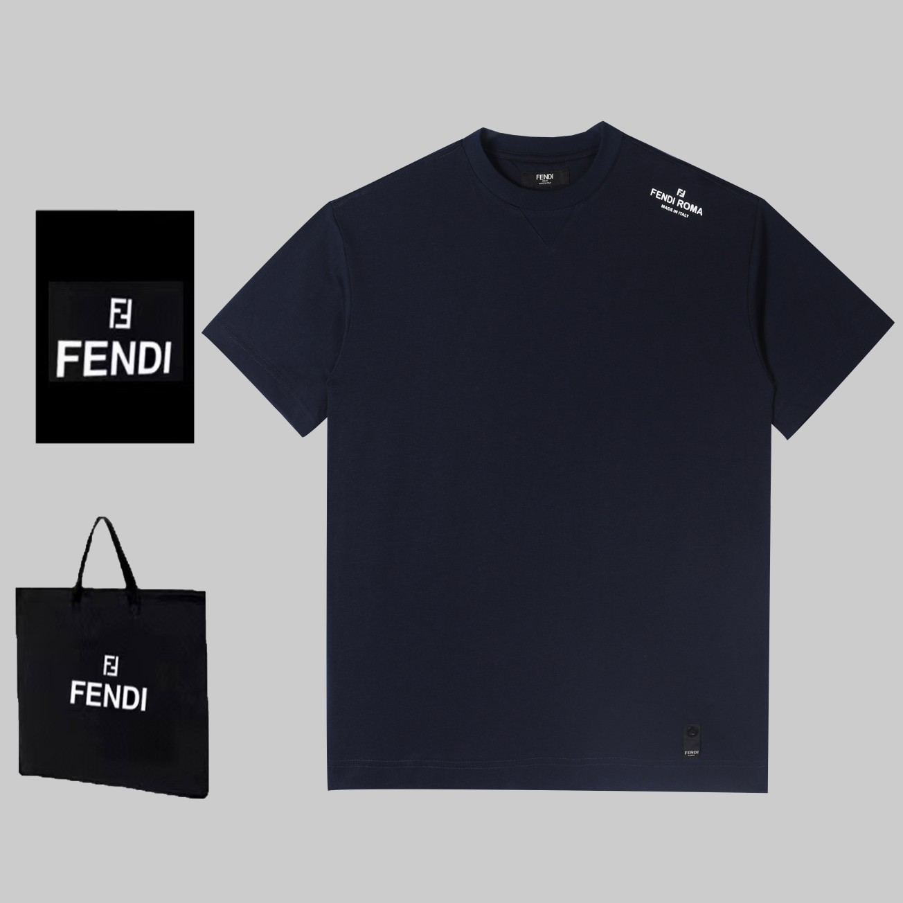 FEWDI.2024ss spring/summer new print slit casual short-sleeve, details replicated original mold opening. Front logo hig…