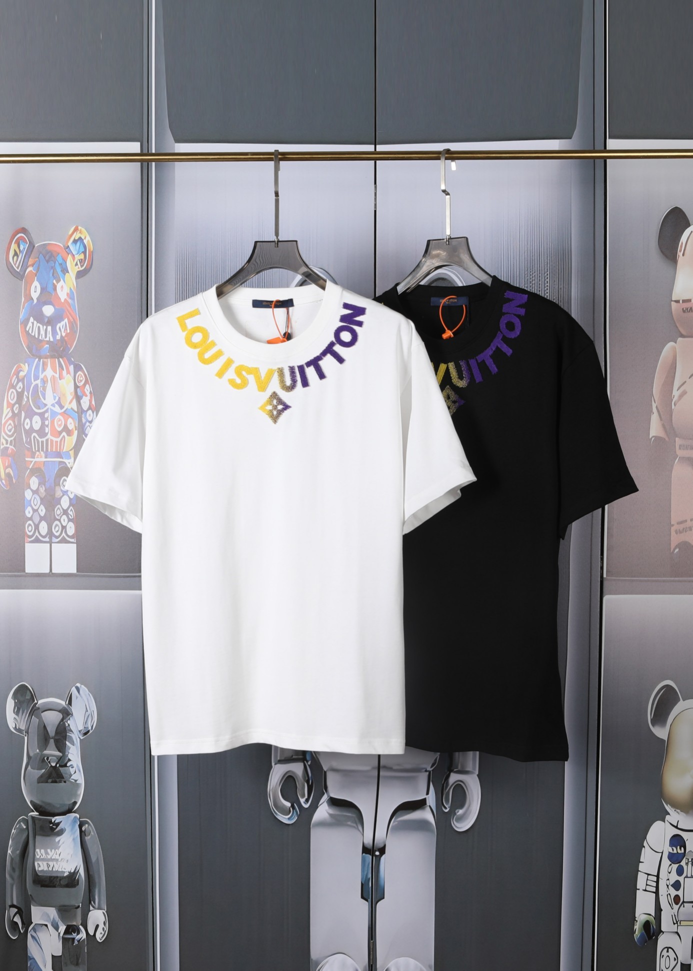 「Dw」 LV驴家新款牙刷绣短袖 ，高品质🔥重磅双纱280g32支...