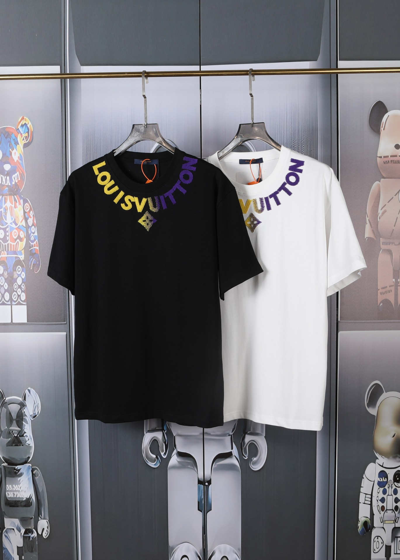 「Dw」 LV驴家新款牙刷绣短袖 ，高品质🔥重磅双纱280g32支...