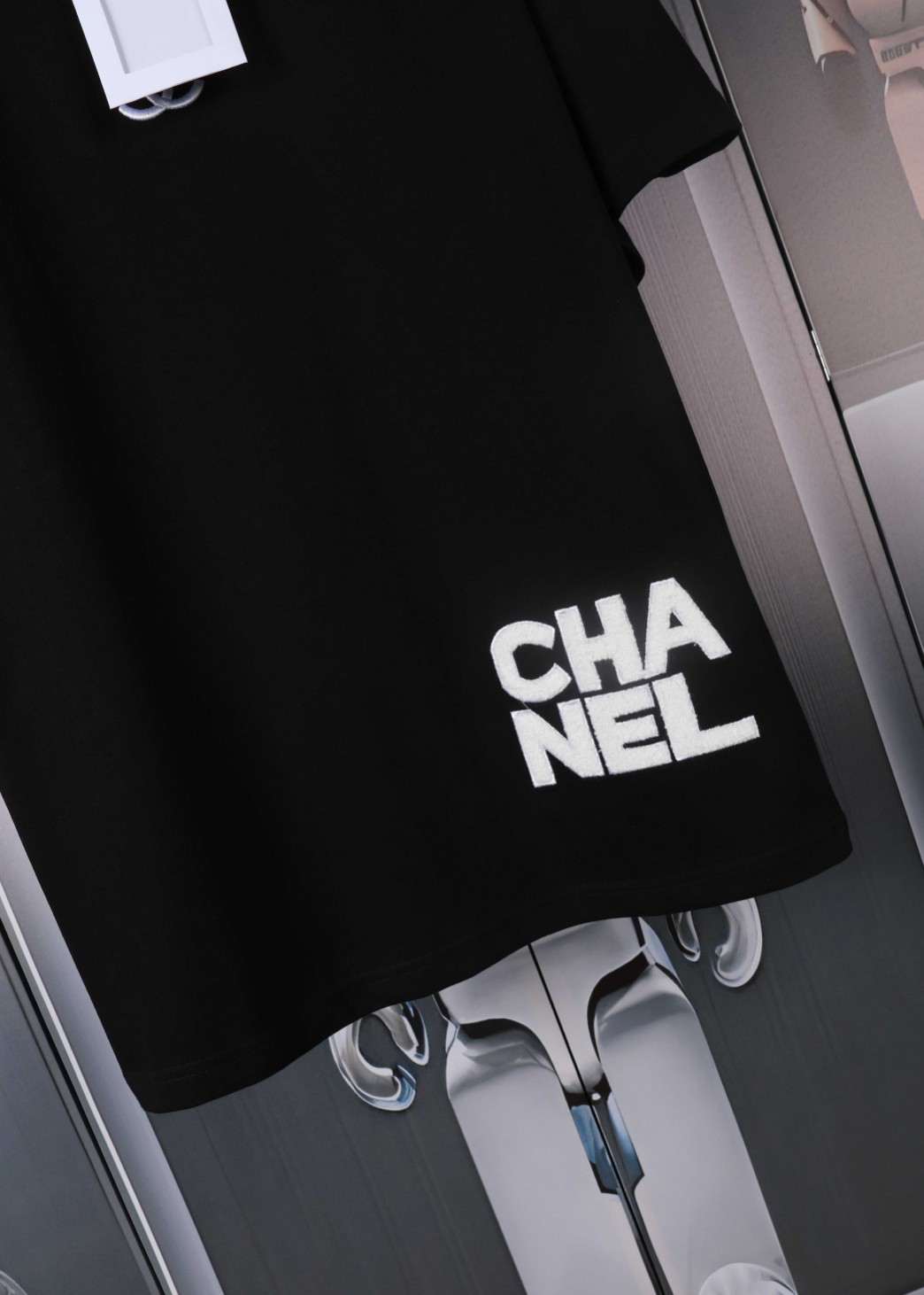 Chanel Embroidered Towel Short Sleeves – High-End Cosmopolitan Fabric, Unisex, Various Sizes - 图片 7
