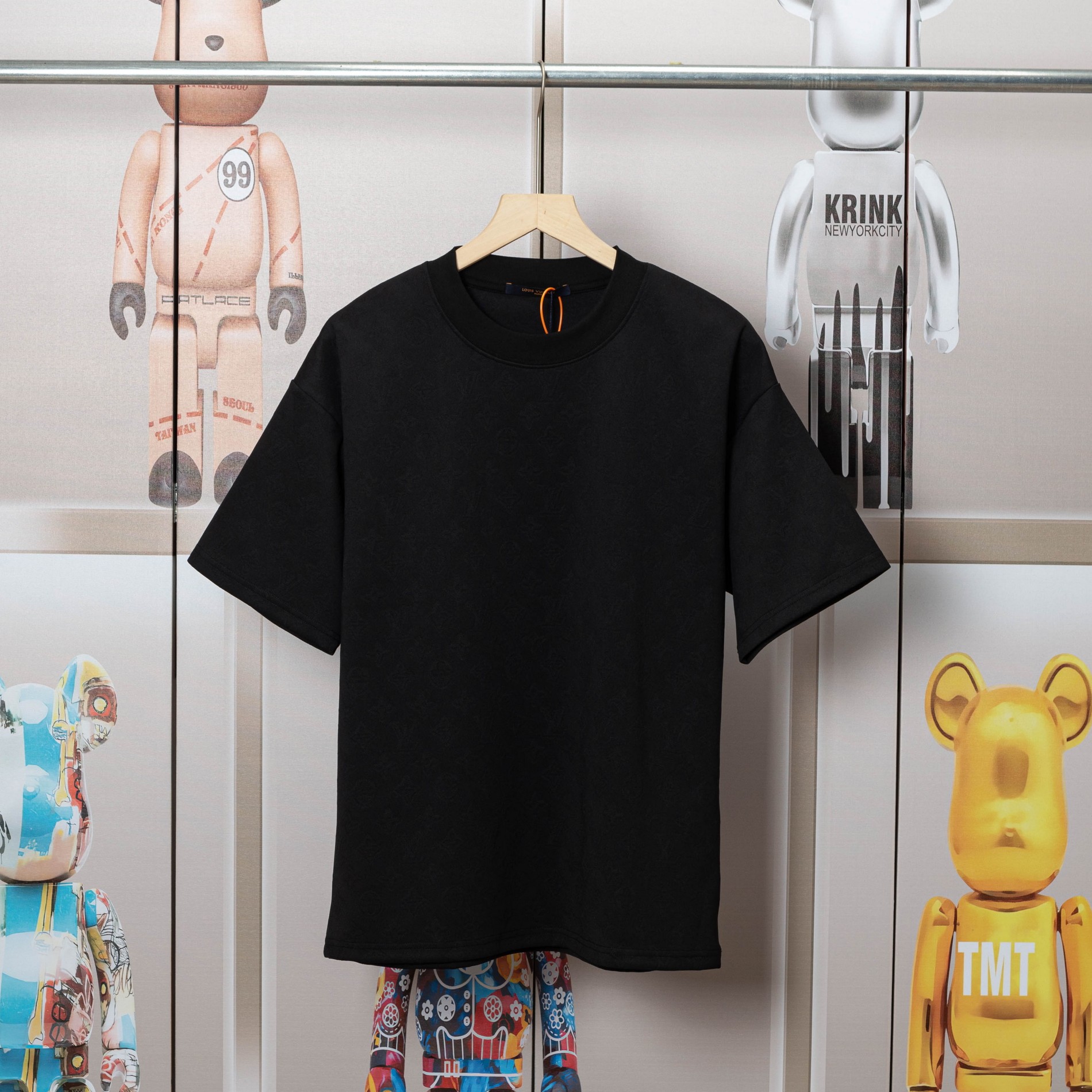 「Dw」 LV路易春夏重磅320克提花T恤，满身经典老花，.还原...