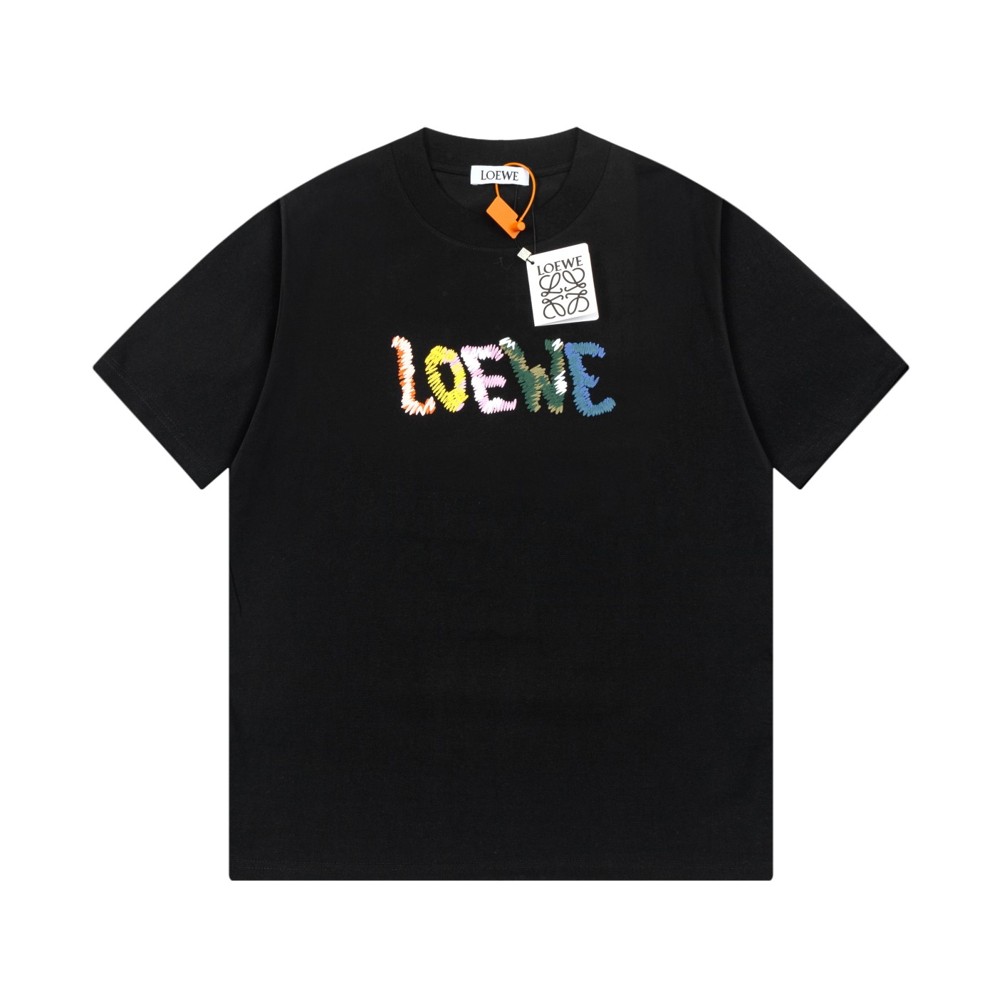 🅿️95 Nuevo LOEWE Camiseta con bordado de toalla, alta calidad 🔥 algodón puro de doble hilo pesado, suave al tacto y l…