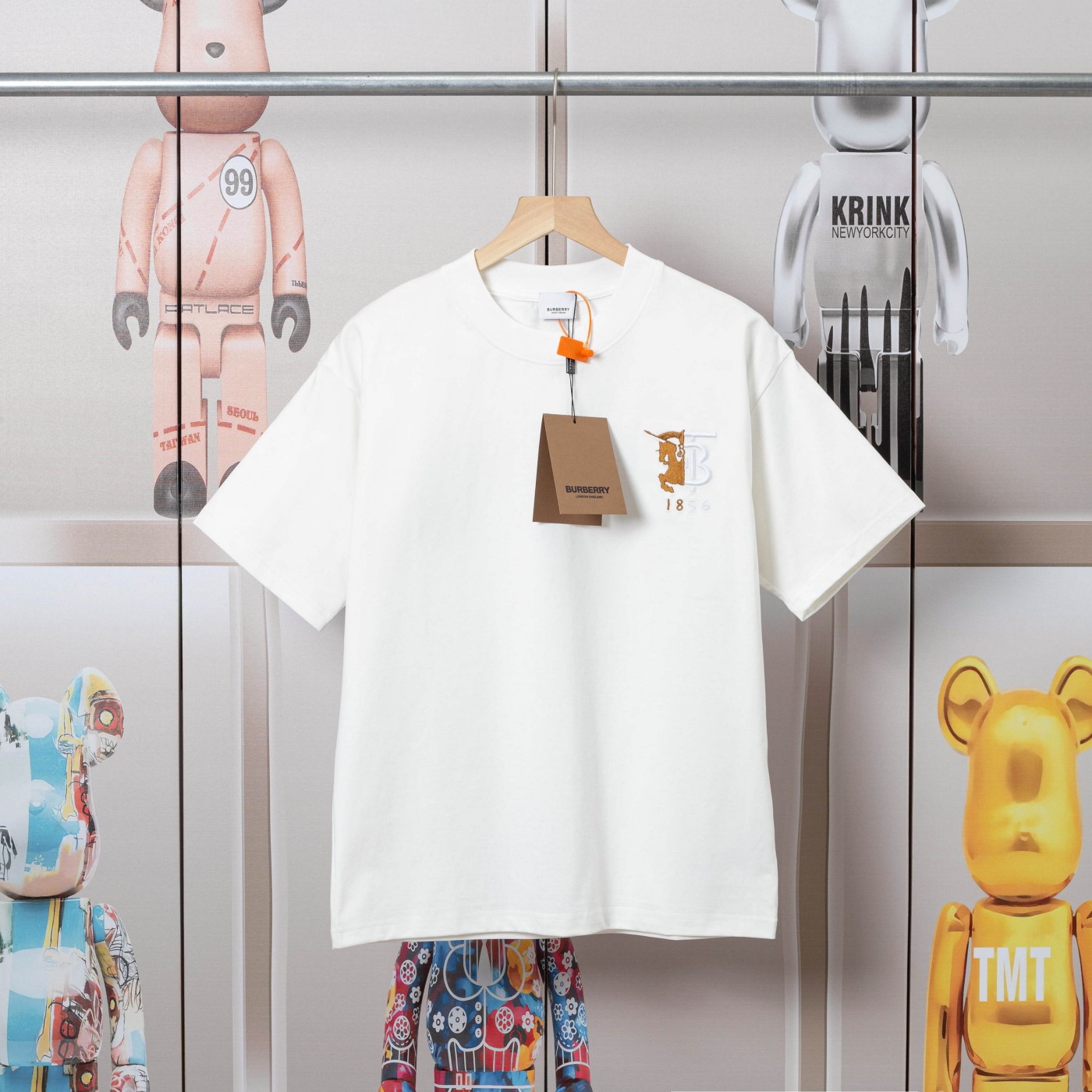 .00「D💓」 BURBERRY巴宝莉logo刺绣标志短袖T恤.原版开模，高...