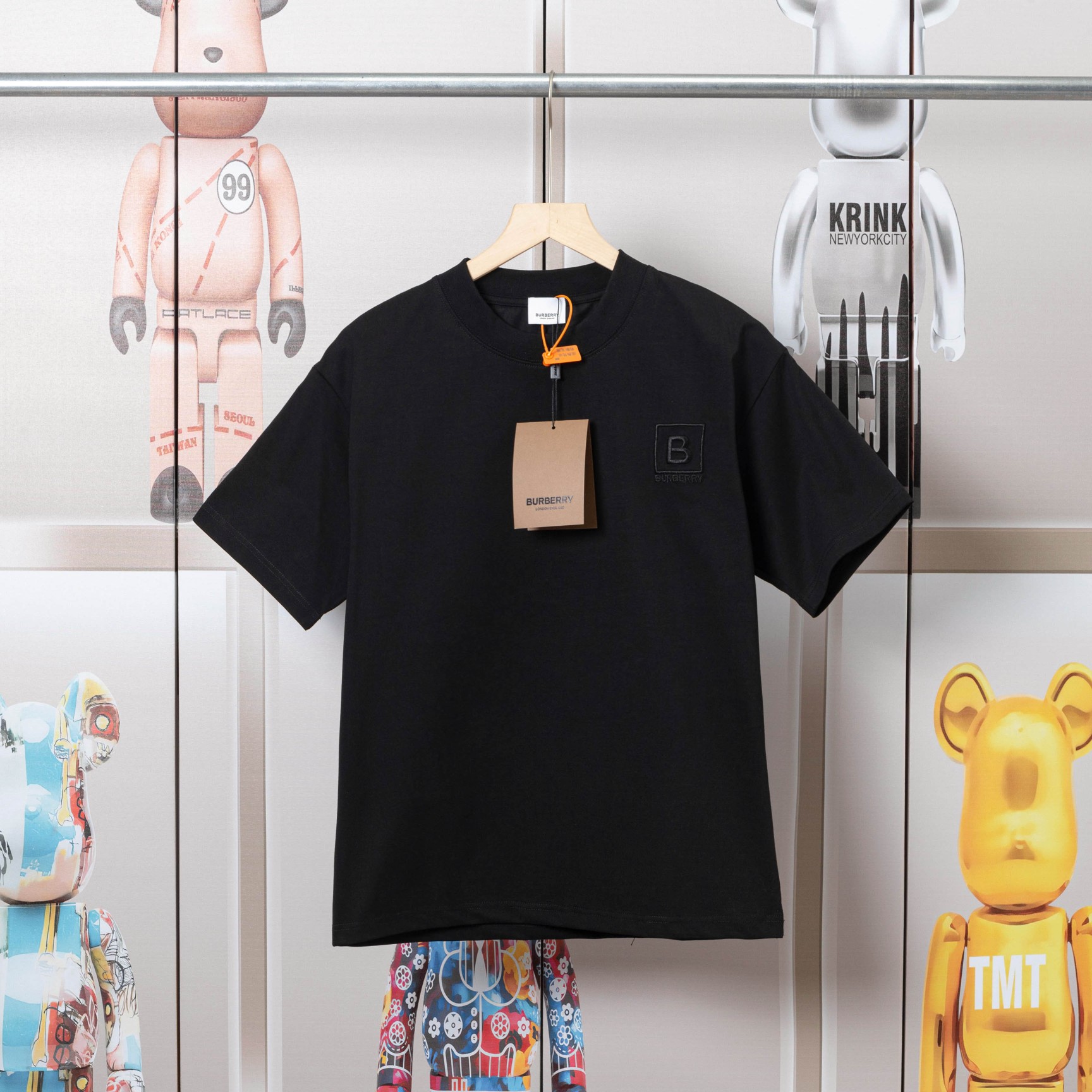 .00「D💓」 BURBERRY巴宝莉logo刺绣标志短袖T恤.原版开模，高...