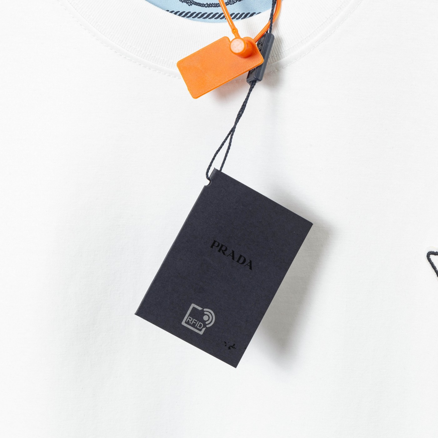Prada New Embroidery Short Sleeves: High-Quality Cotton, Unique Design, Unisex, Various Sizes - 图片 8