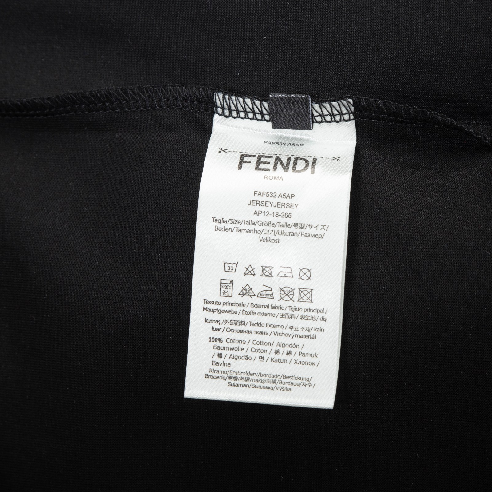 FENDI New Embroidery Leisure Short Sleeves in Black, White, Khaki (F815) - 图片 9