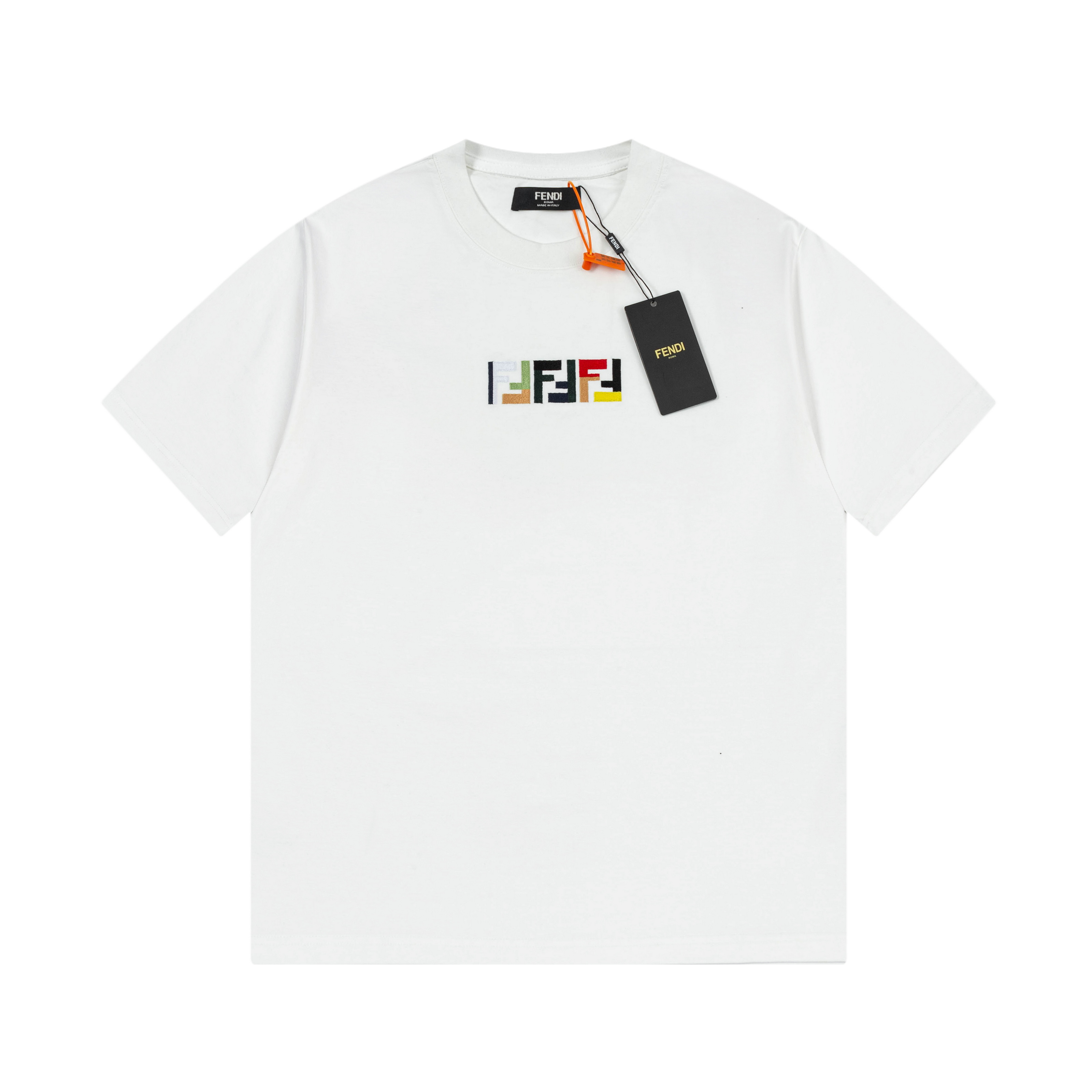 Fendi Men's Embroidered Logo T-Shirt | Spring/Summer Collection | F812 2 a1739810125598 8813