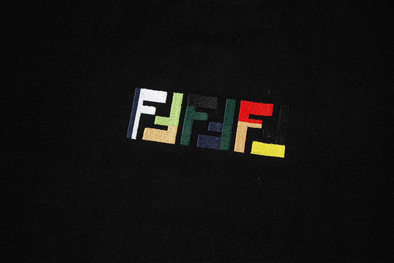 Fendi Men's Embroidered Logo Short Sleeve T-Shirt - Casual & Stylish 6 a1739810364095 0543