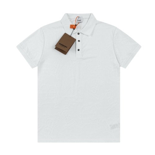 Burberry Jacquard Polo Shirt - High-Quality Cotton, Comfortable and Stylish
