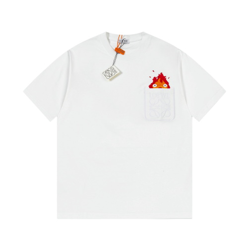 Loewe x Howl's Moving Castle Calcifer Embroidered Pocket T-Shirt Unisex 1 Loewe x Howl's Moving Castle Calcifer Embroidered Pocket T-Shirt Unisex
