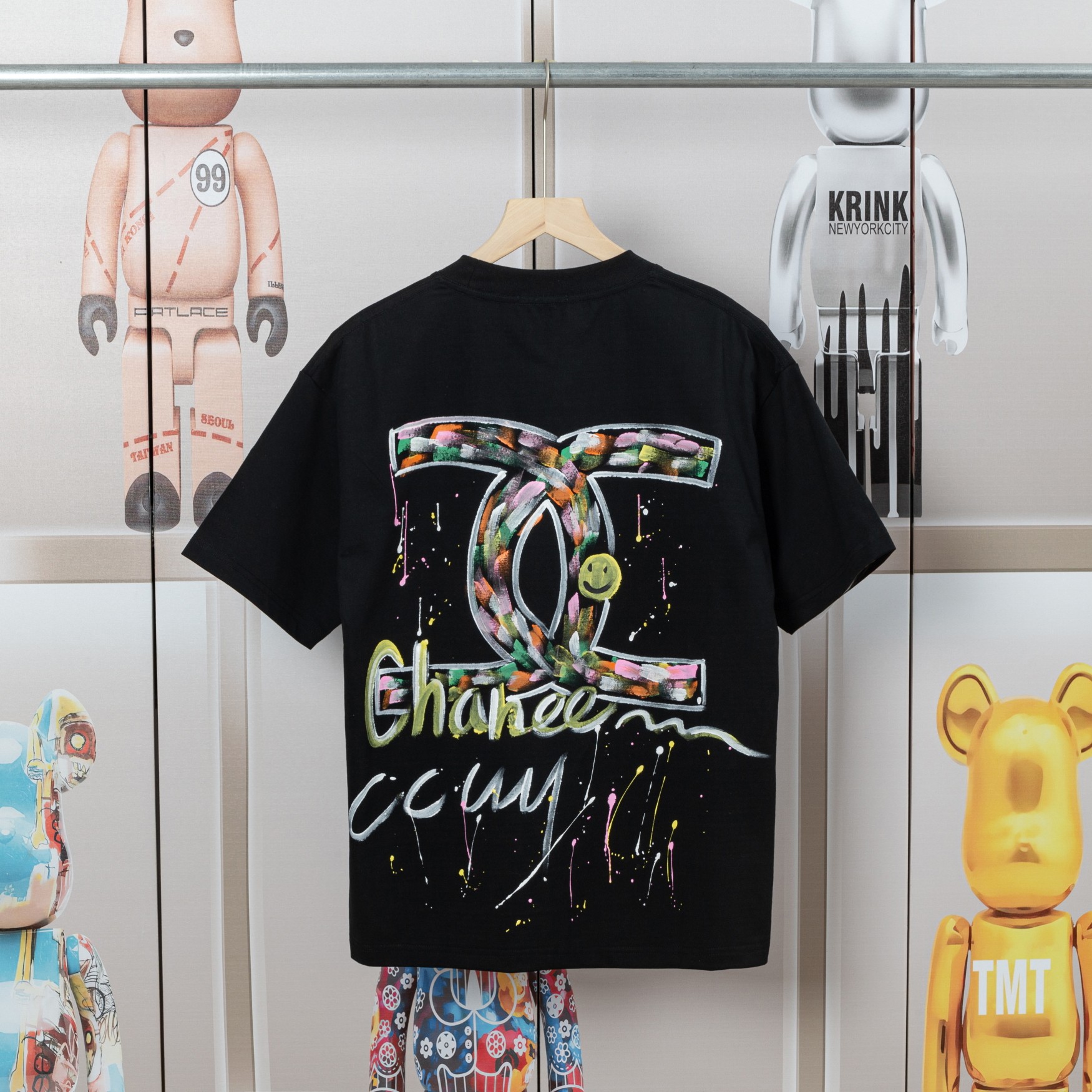 CHANEL 手绘涂鸦系列 短袖T恤服装,男,女,chanel 2