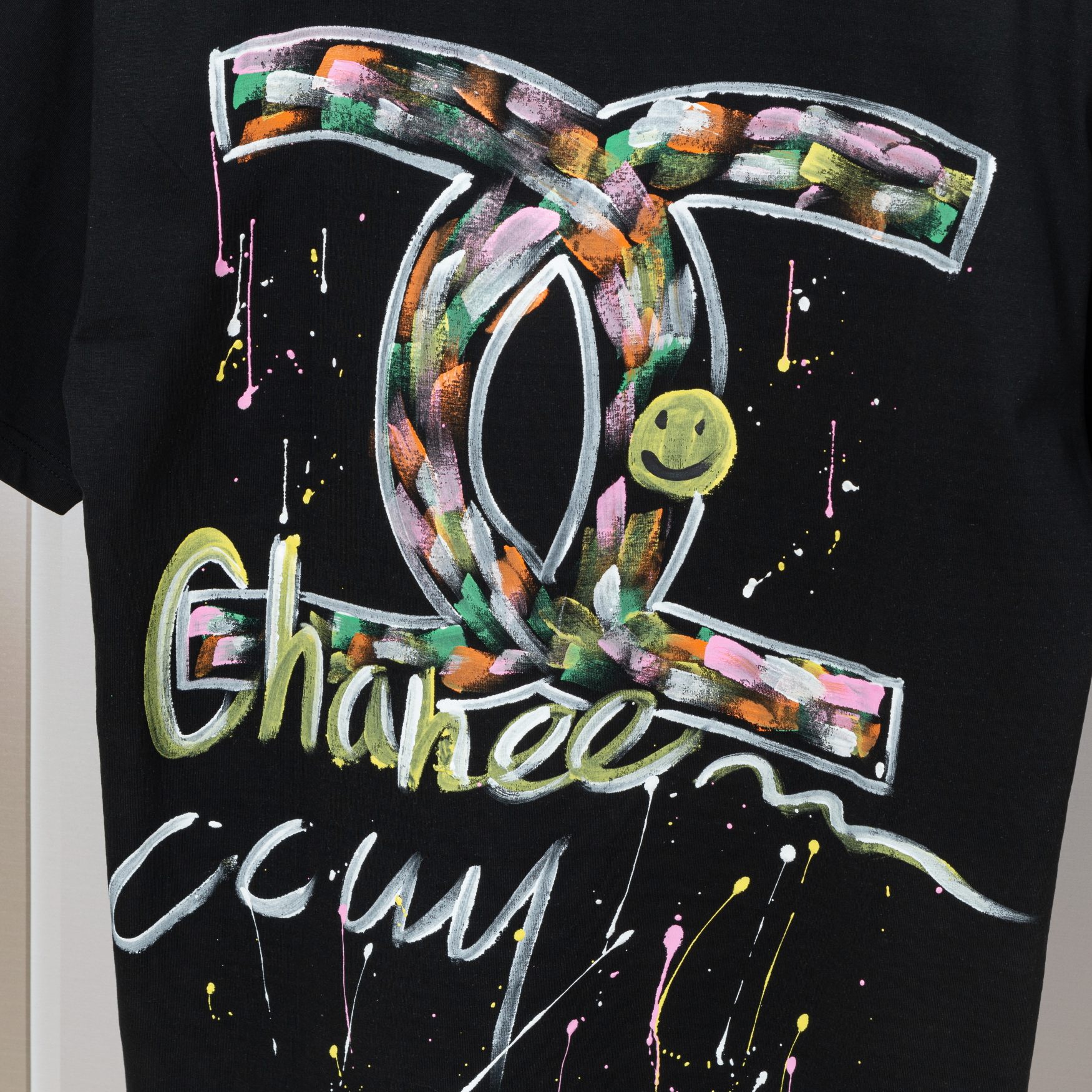 CHANEL 手绘涂鸦系列 短袖T恤服装,男,女,chanel 8