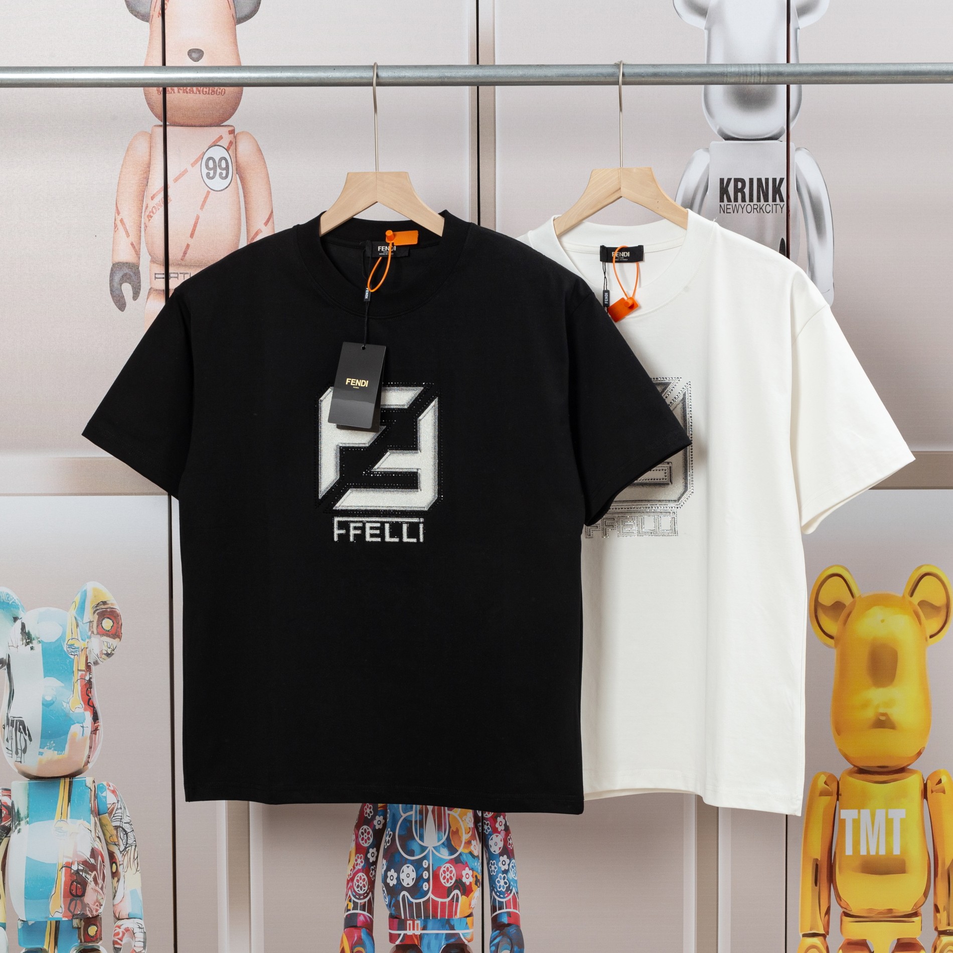 FENDI  T恤服装,男,女,fendi 4