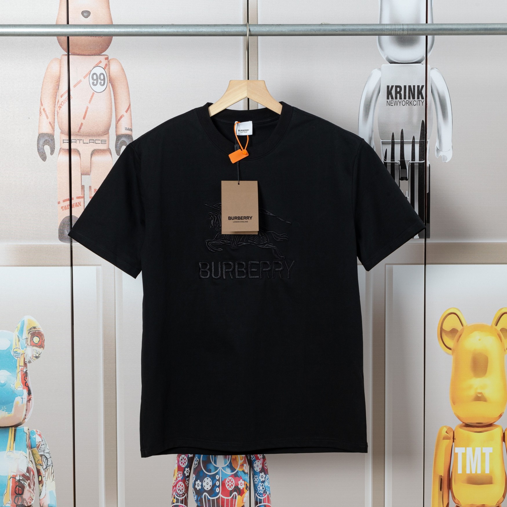 .00「D💓」 BURBERRY巴宝莉logo刺绣标志短袖.原版开模，高品...